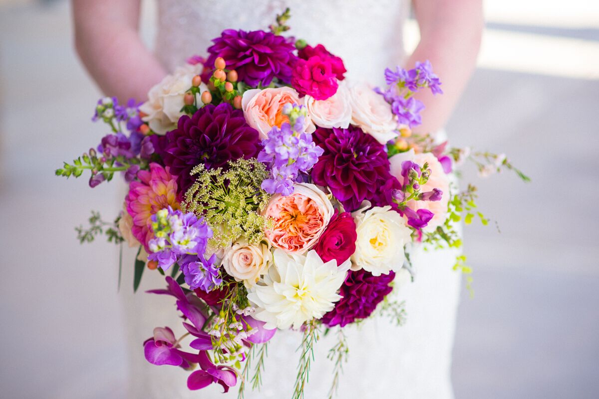 Jewel-Tone Vibrant Fall-Inspired Bouquet