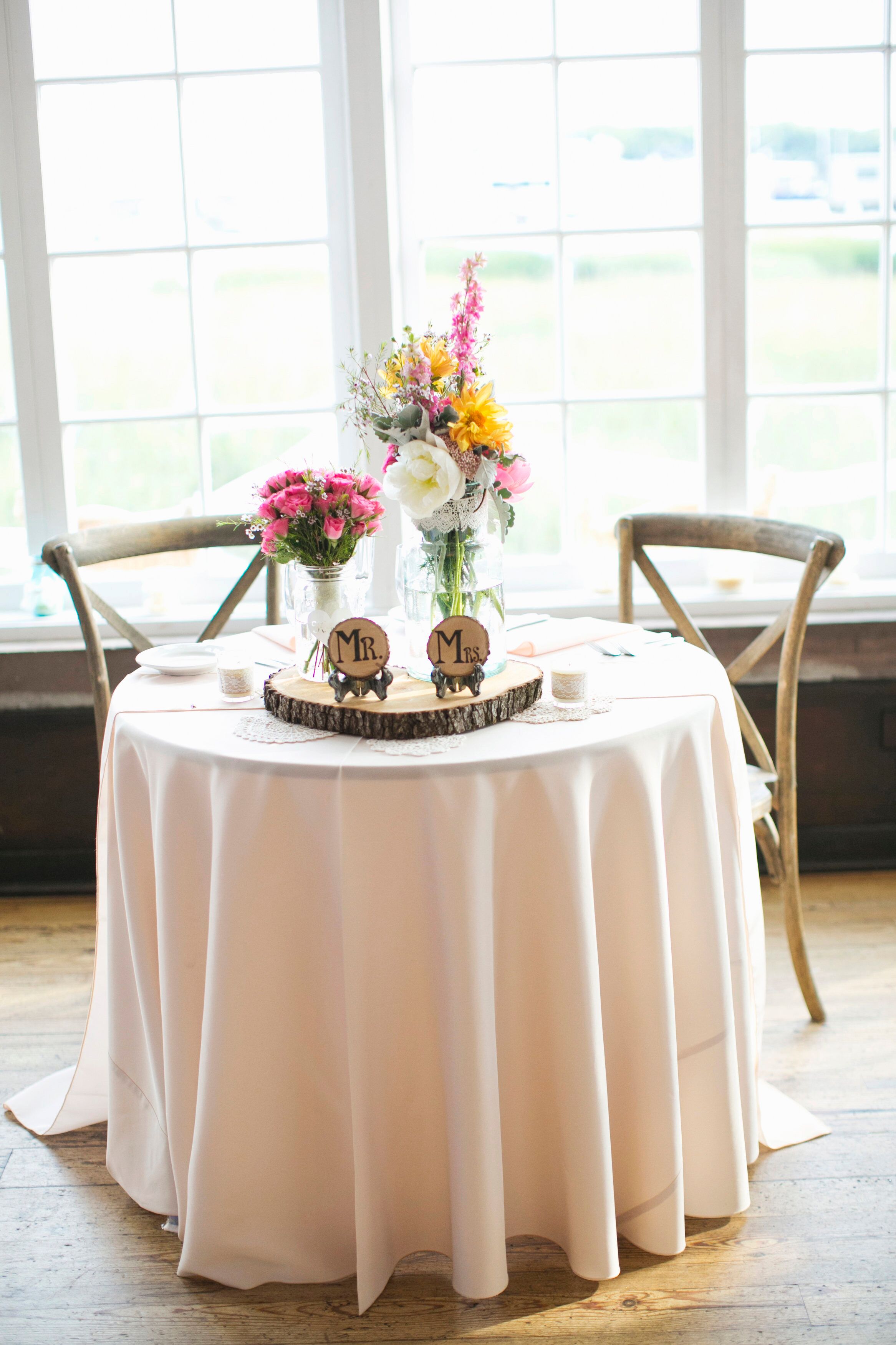 Rustic Sweetheart Table at Historic Rice Mill