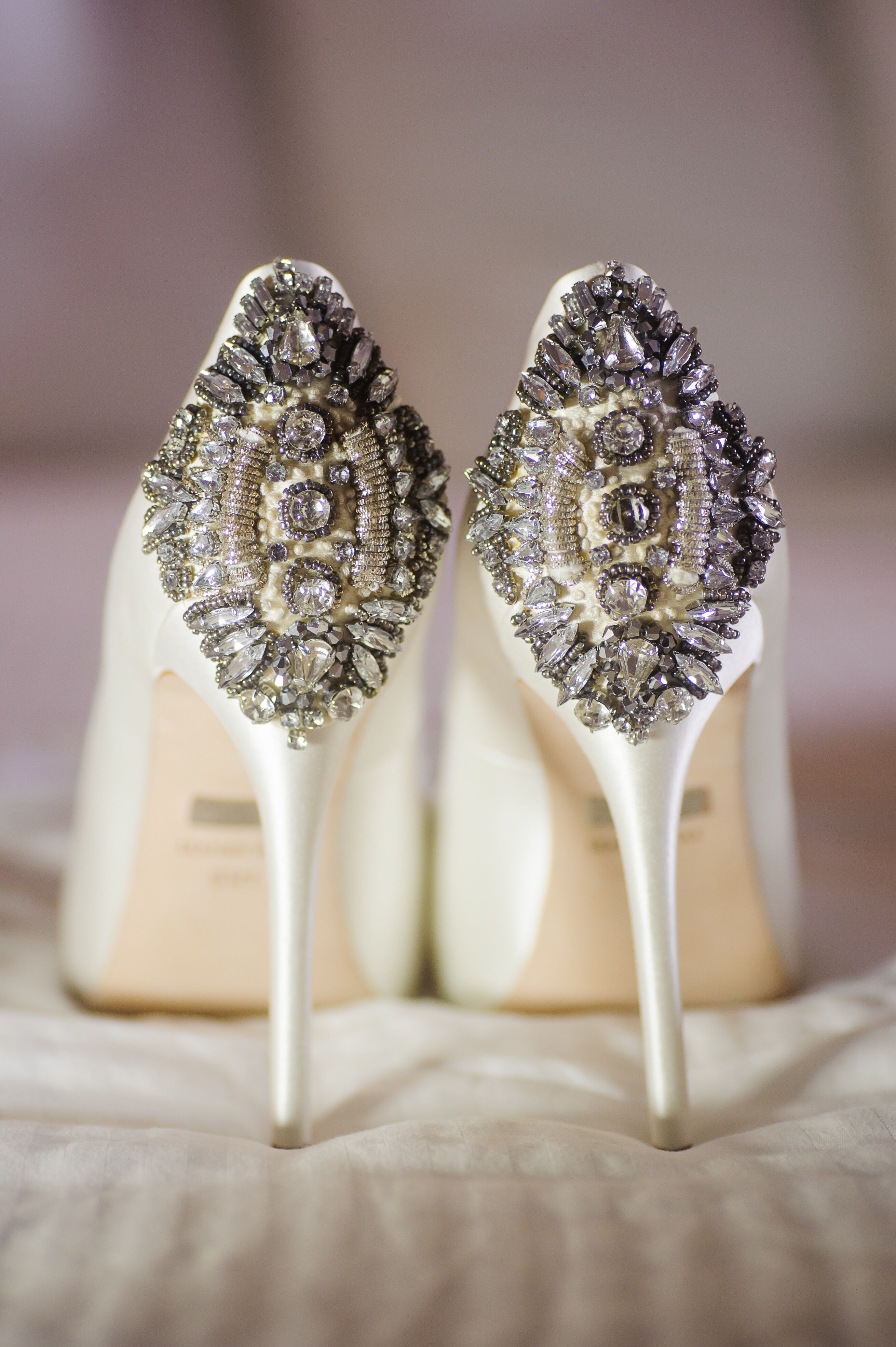 Stiletto Heels with Jewel Accents