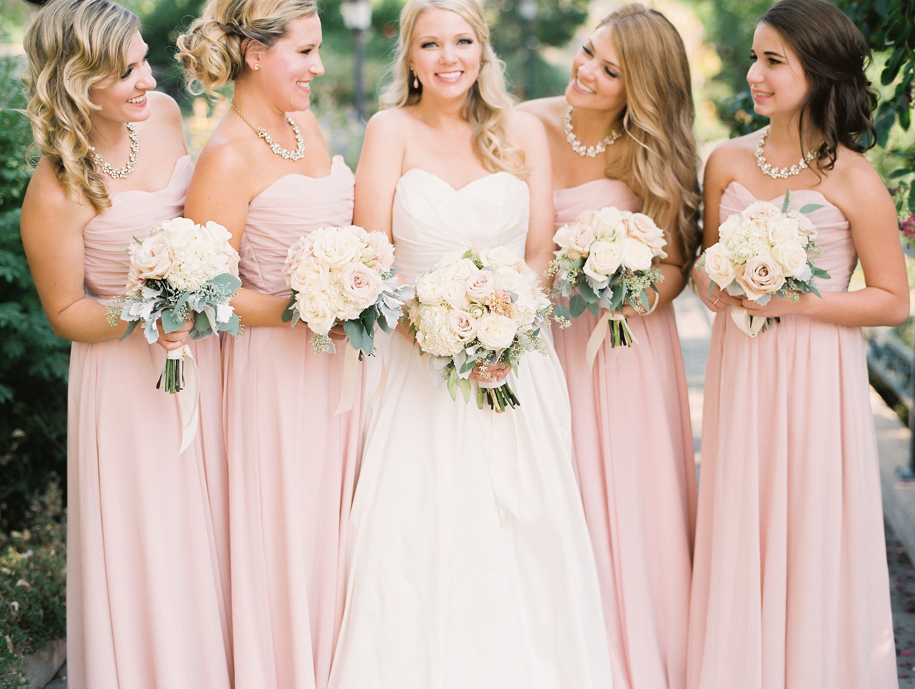 Blushing Bridesmaids