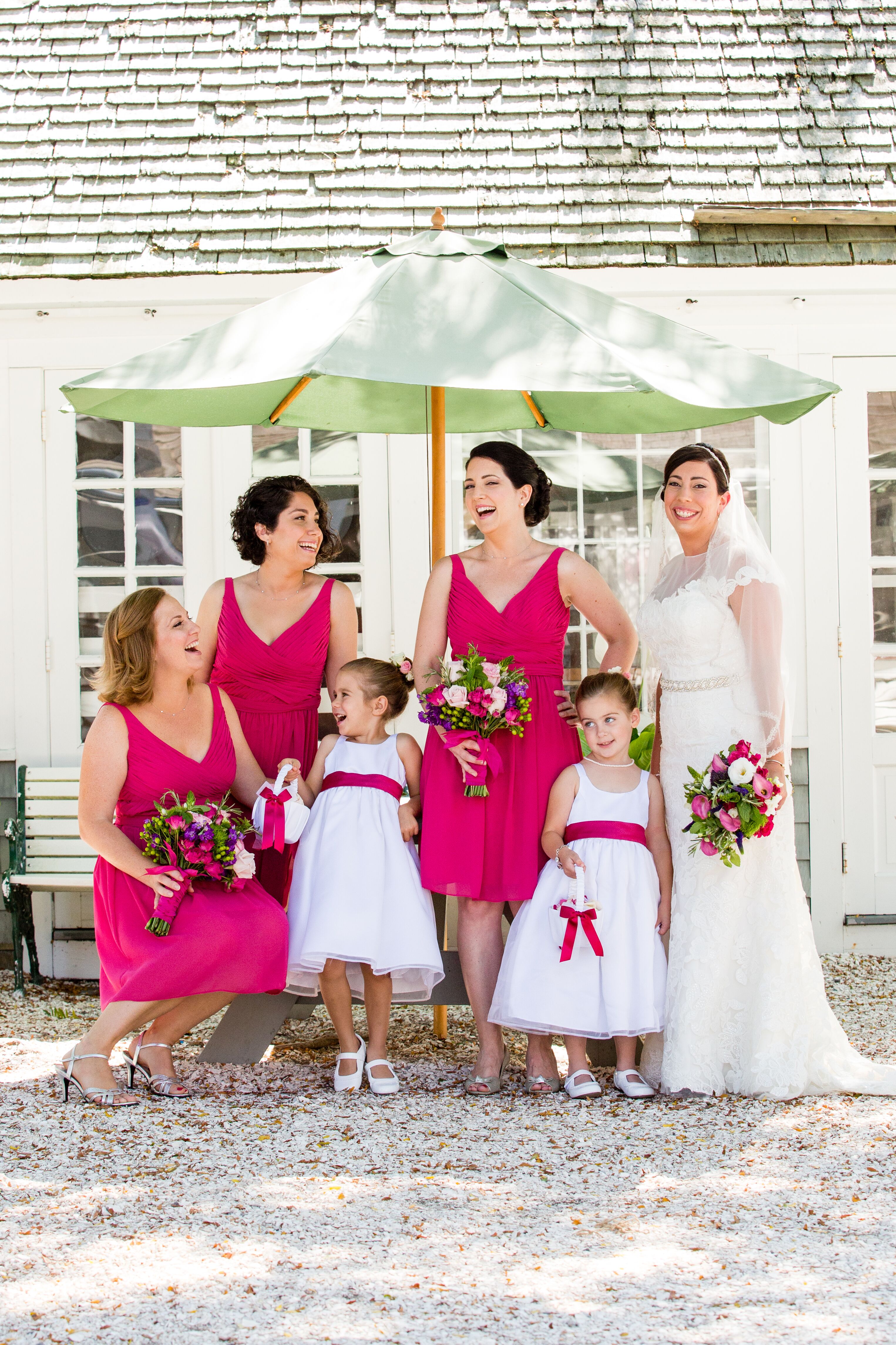 Pink bridesmaid dresses outlet kids