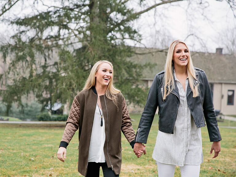 Elena Delle Donne and Amanda Clifton