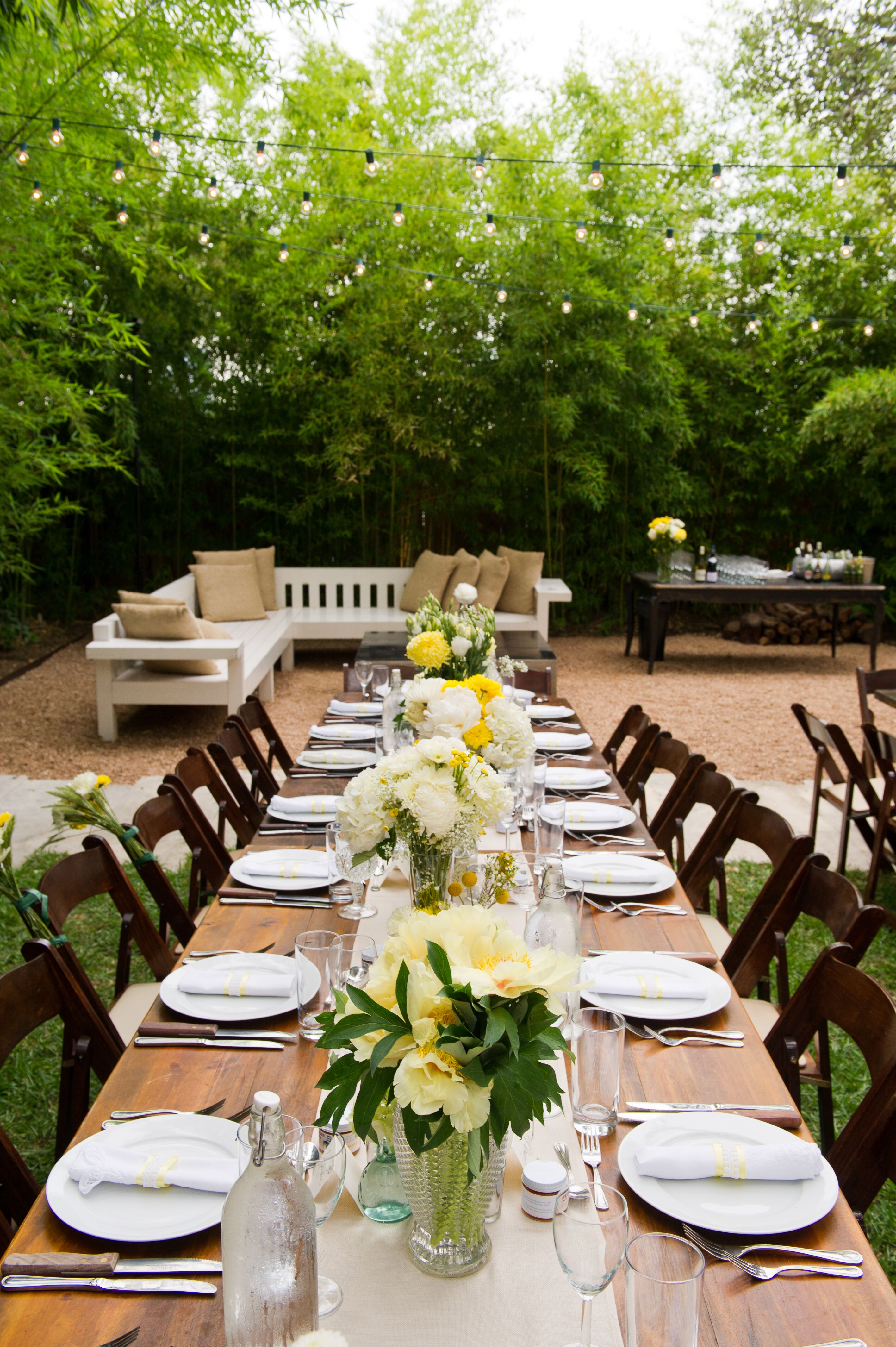 Family-Style Reception Table
