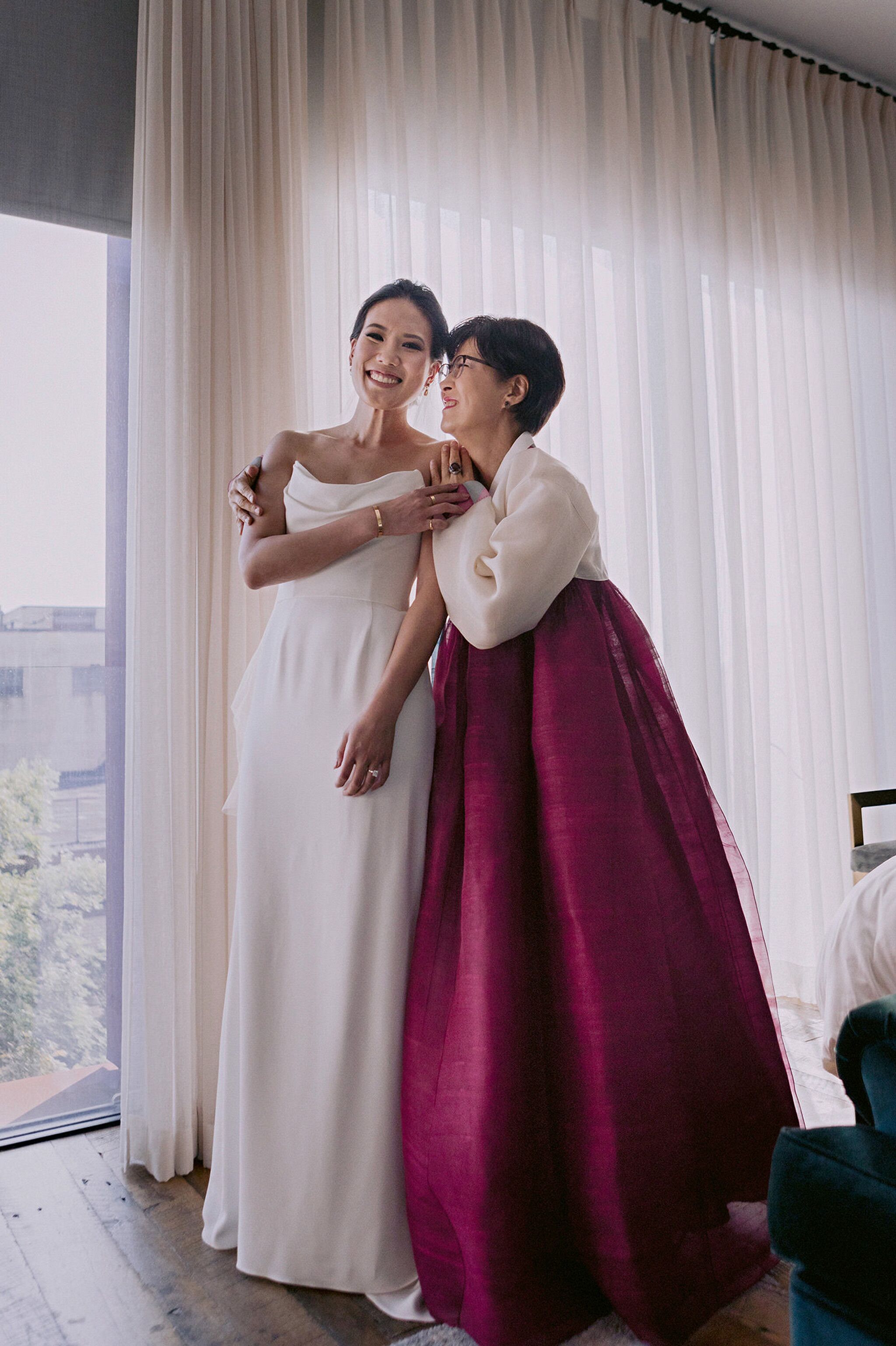 Mother of the Bride Wearing Korean Hanbok