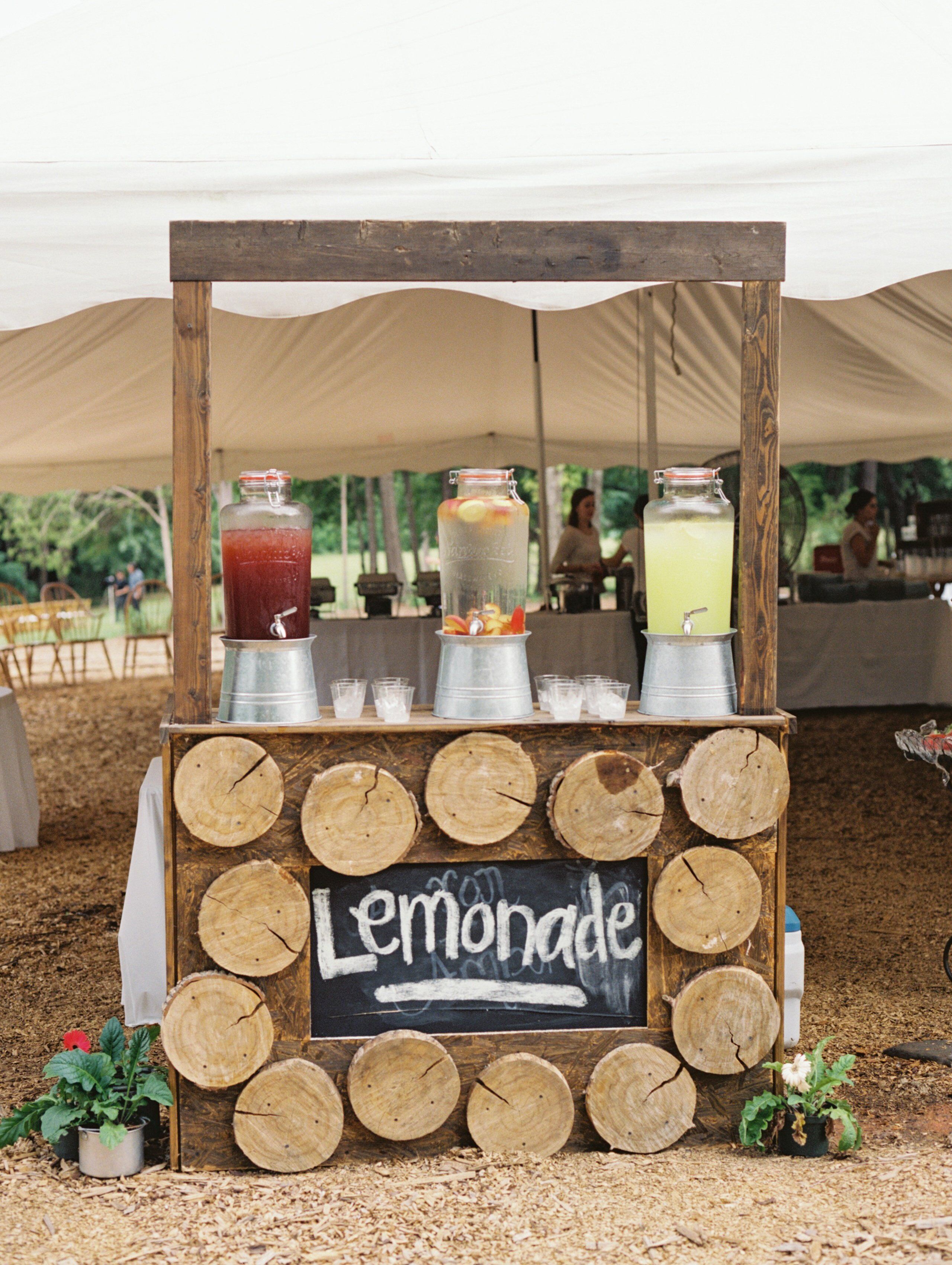 lemonade stand wedding