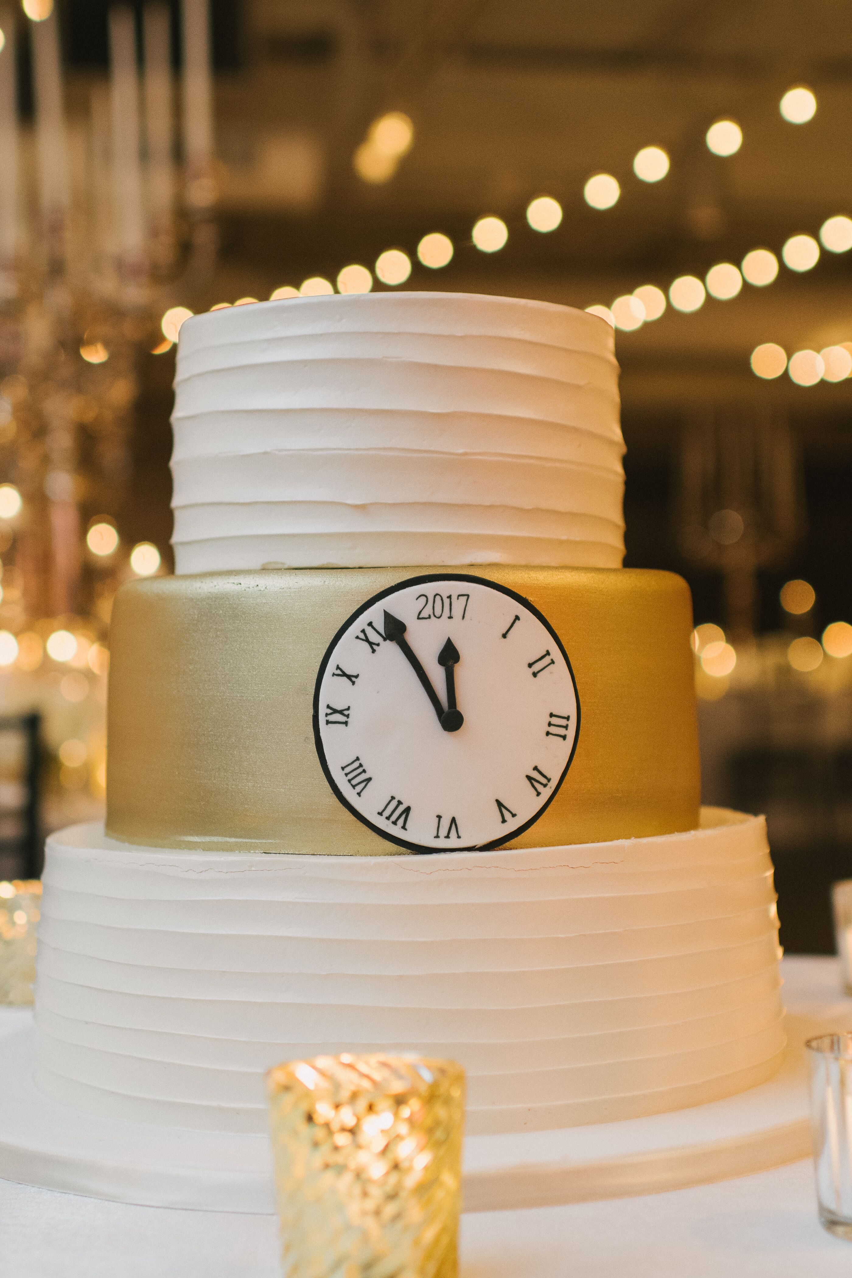 New Year's EveInspired Wedding Cake