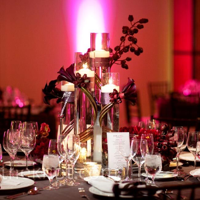 Red Reception Decor