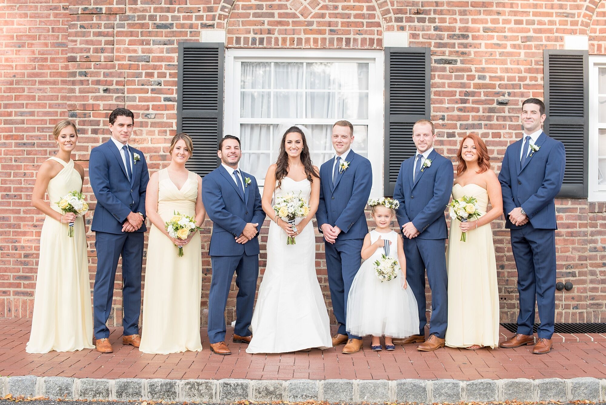 Pale Yellow and Blue Wedding Party