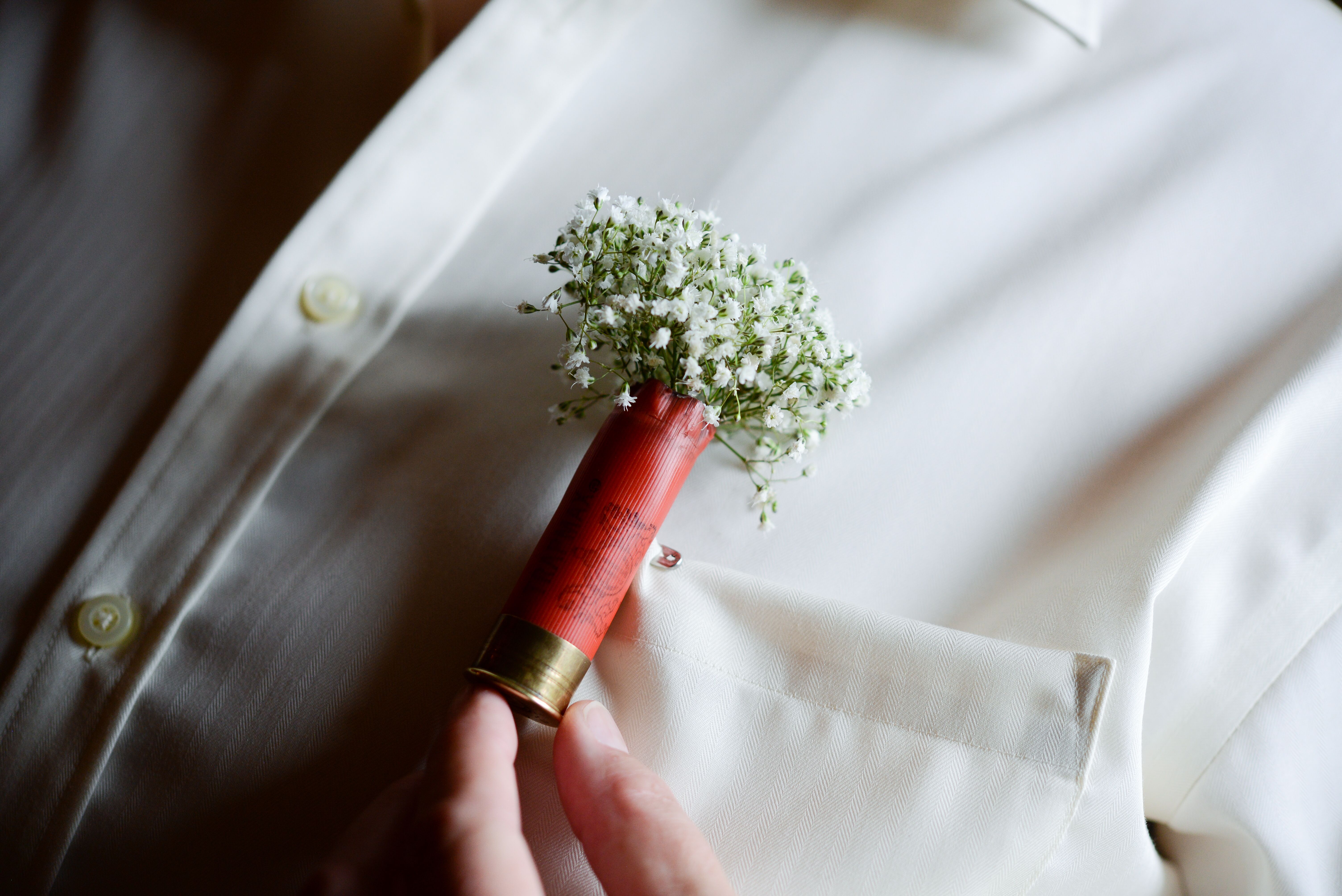 Bullet Flower Boutonniere in Casing