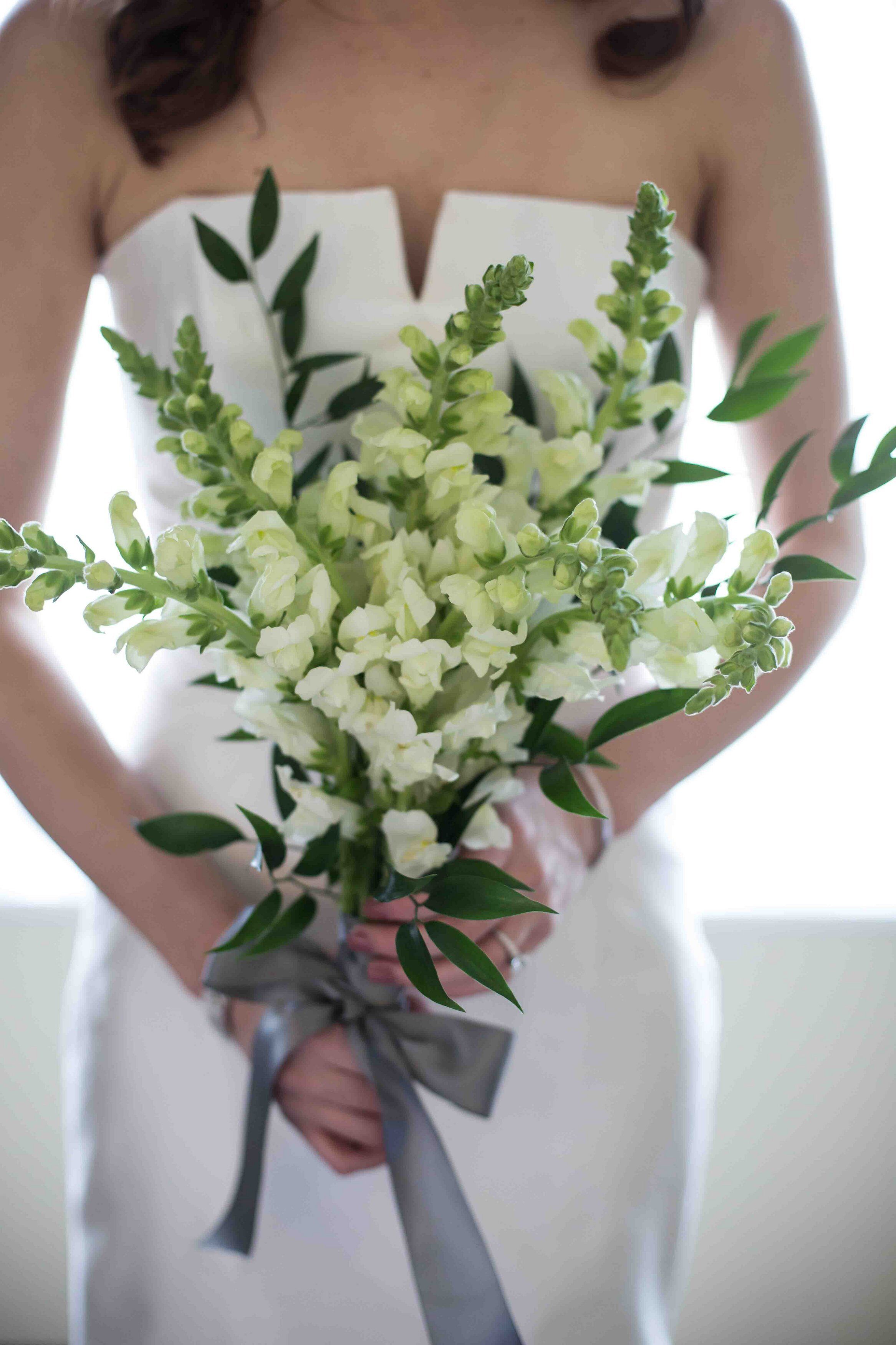 White Stock Flower Bouquet