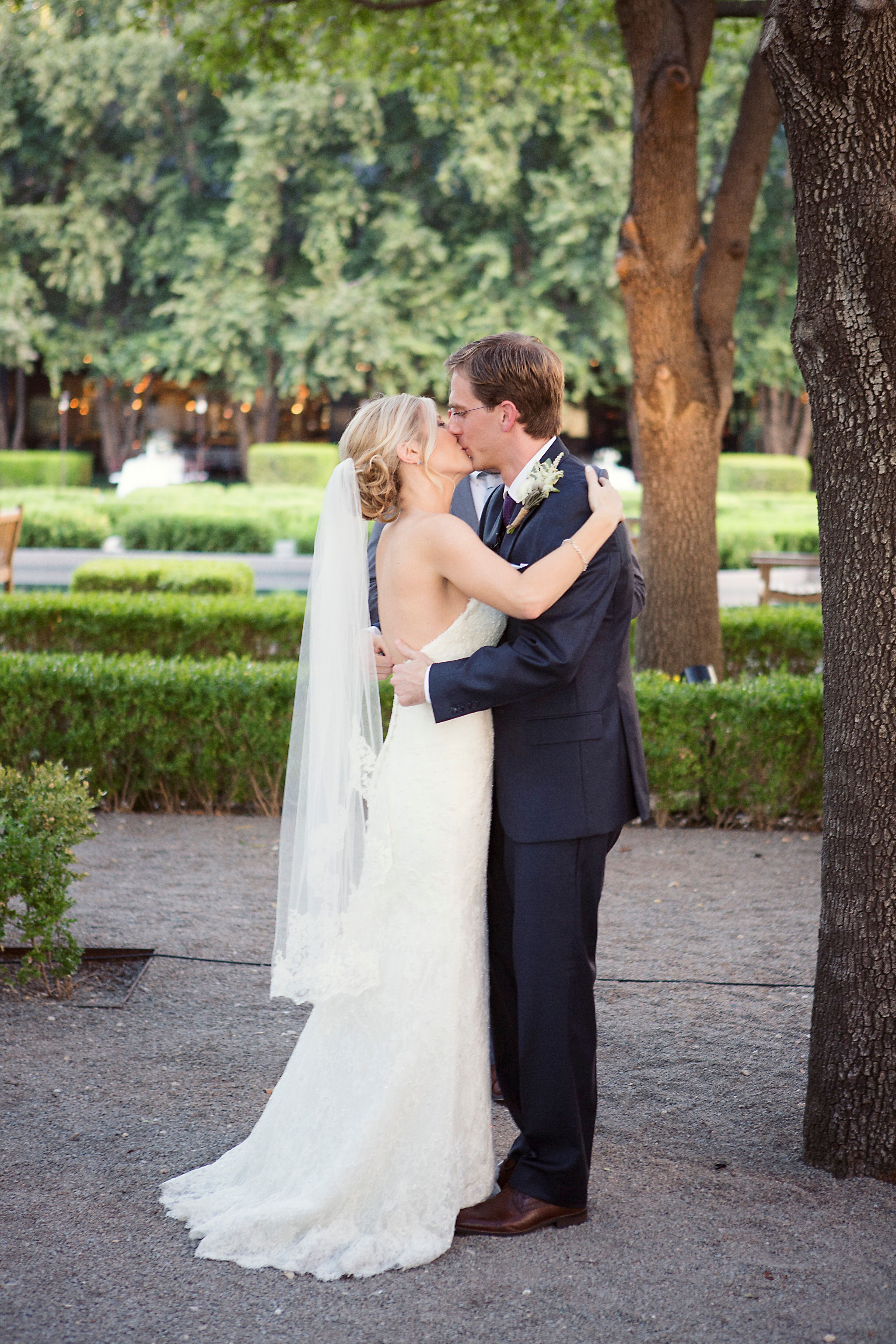 Waltz Length Veil with Lace Appliqués