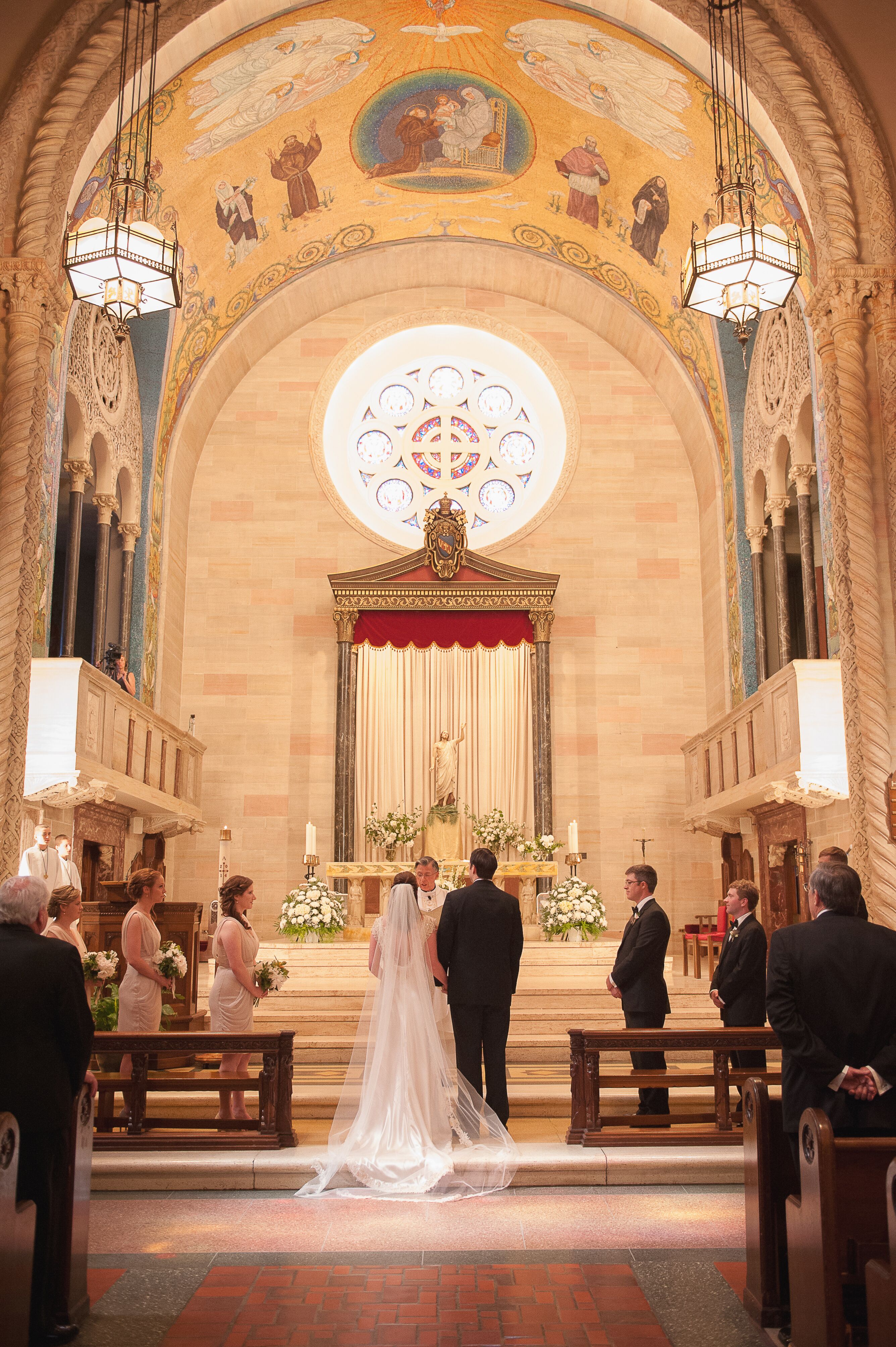 Bride And Groom At Church Cere