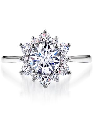 Snowflake wedding ring