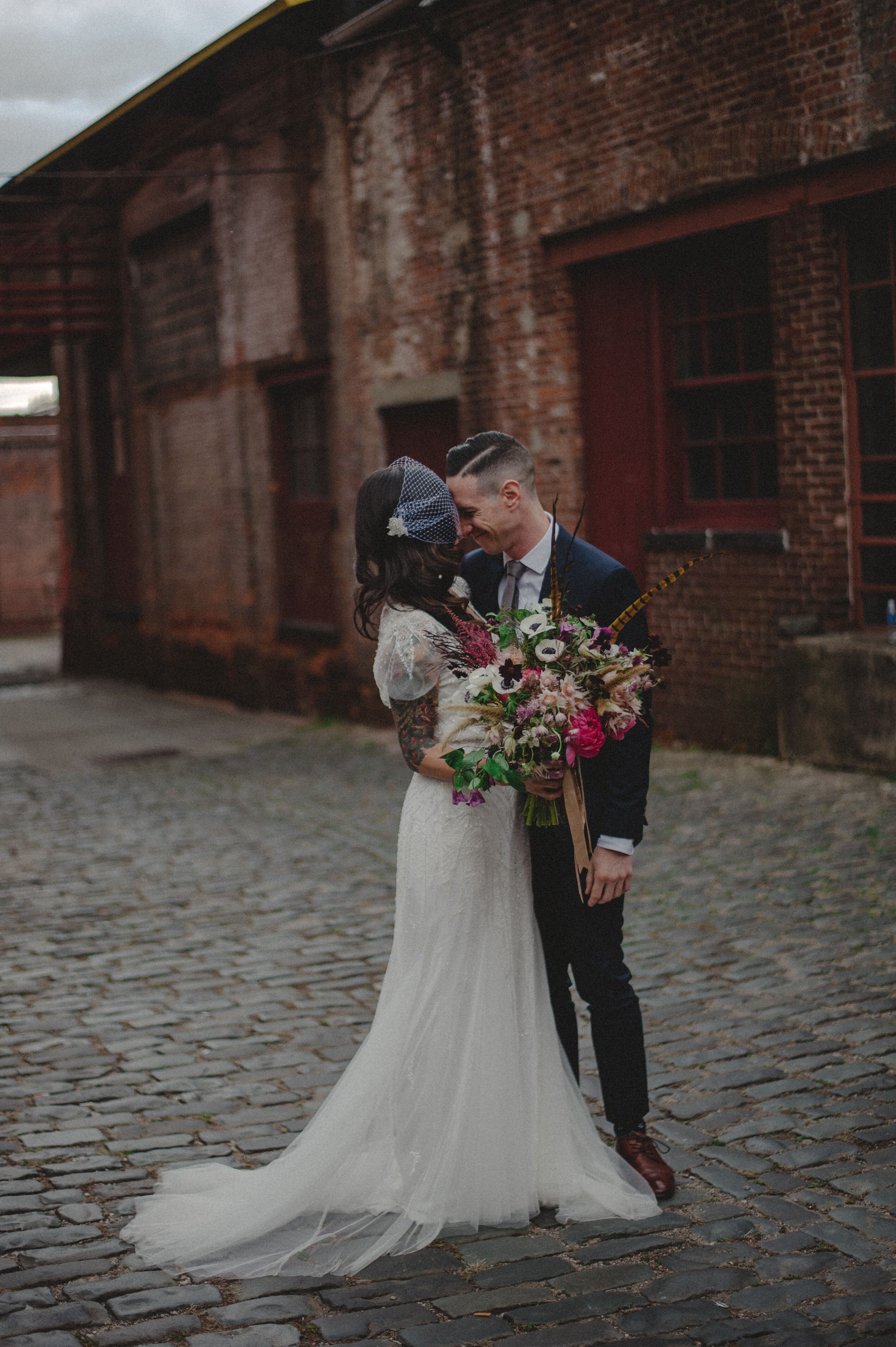 An Urban, Modern Wedding at the Art Factory in Paterson 