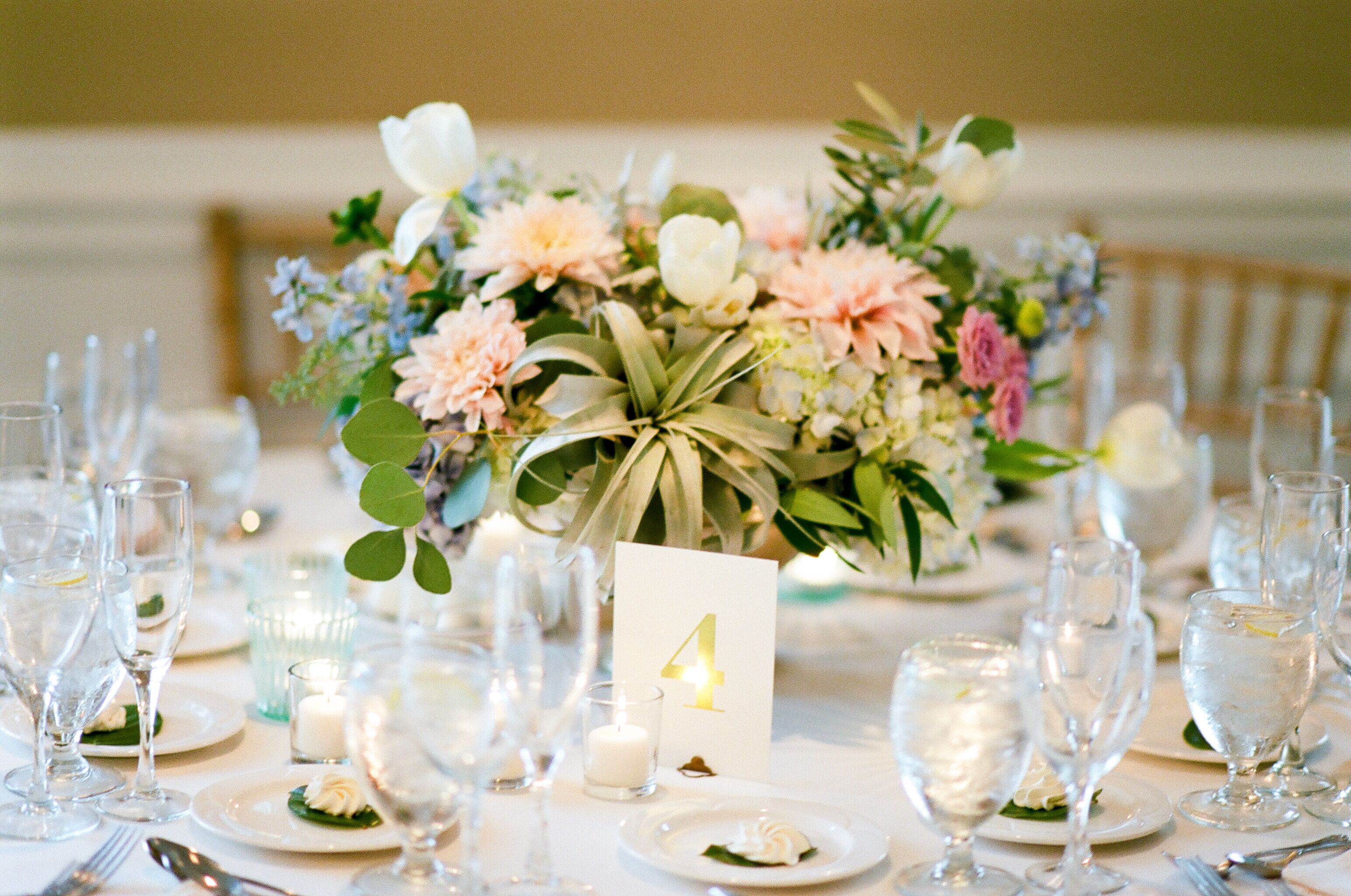 Textured Summery, Pastel Centerpieces