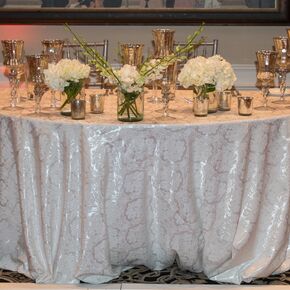 Mizner Country Club Silver and White Decor