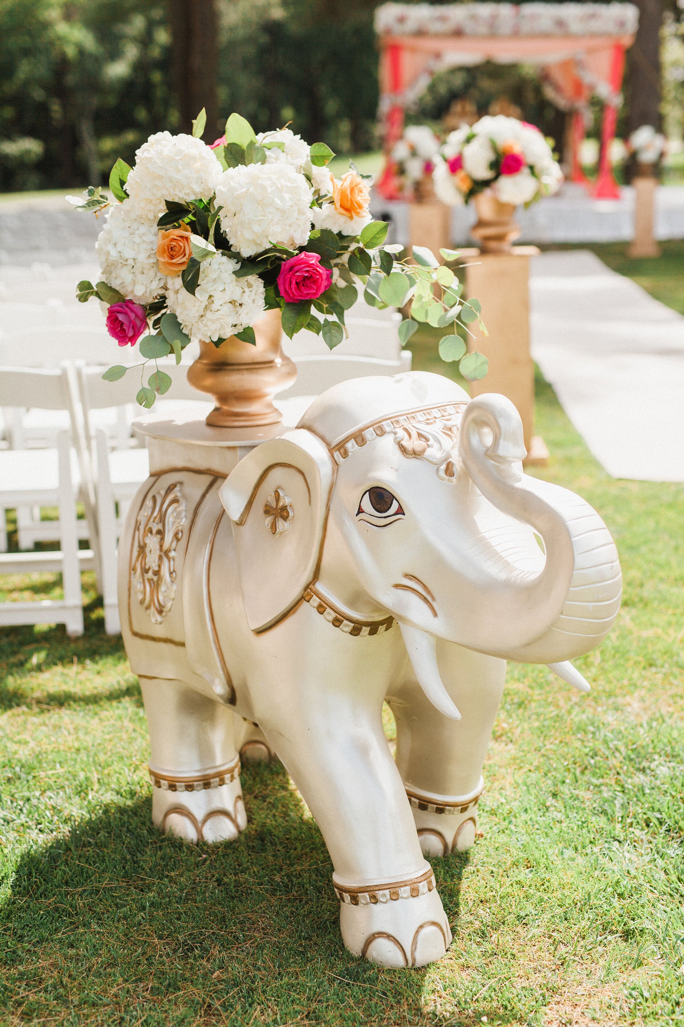 Elegant Indian Ceremony, Elephant Decor