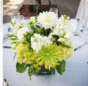 Square Vase Centerpieces