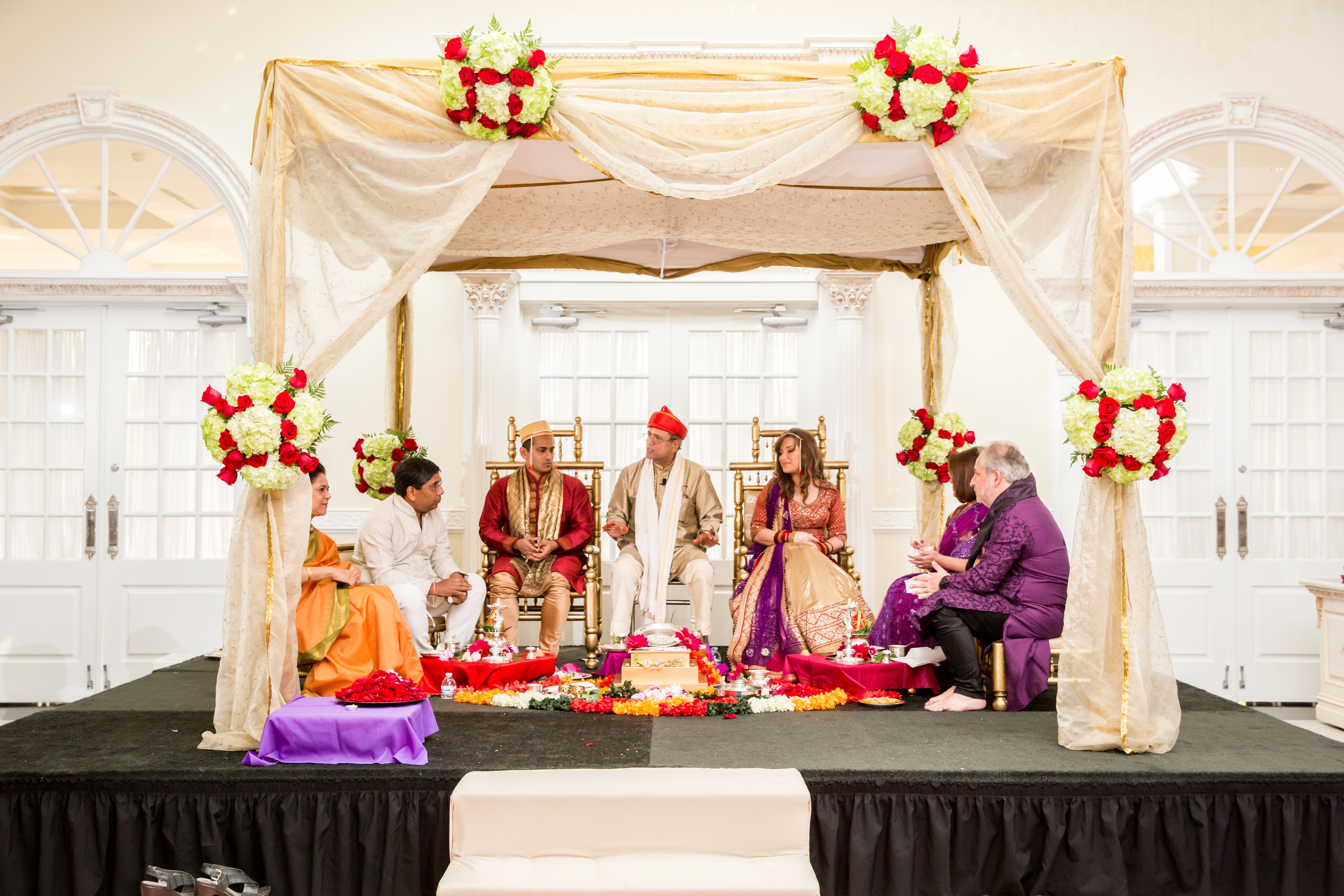 Hindu Ceremony Under a Mandap