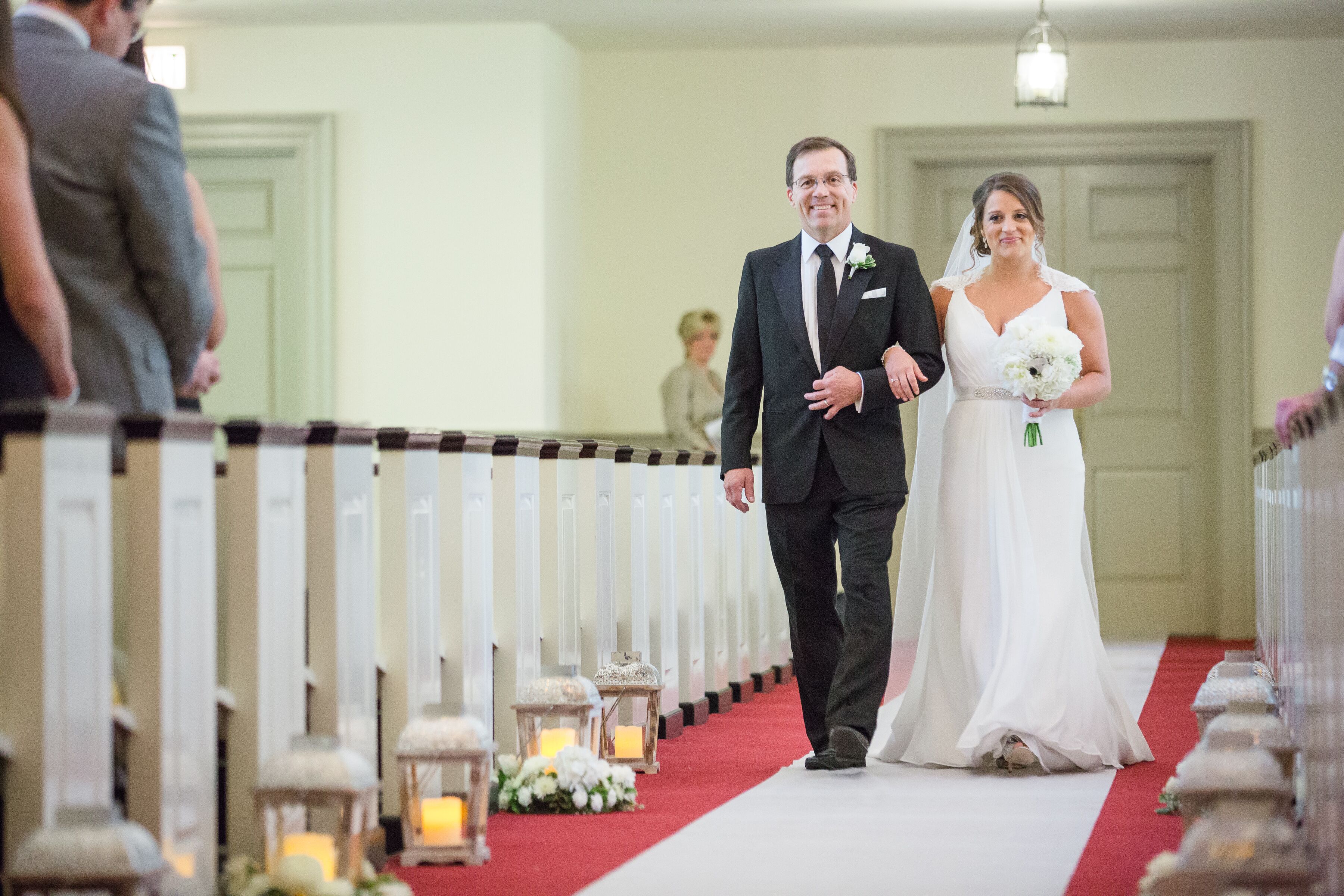 Father of the Bride Walking Down the Aisle