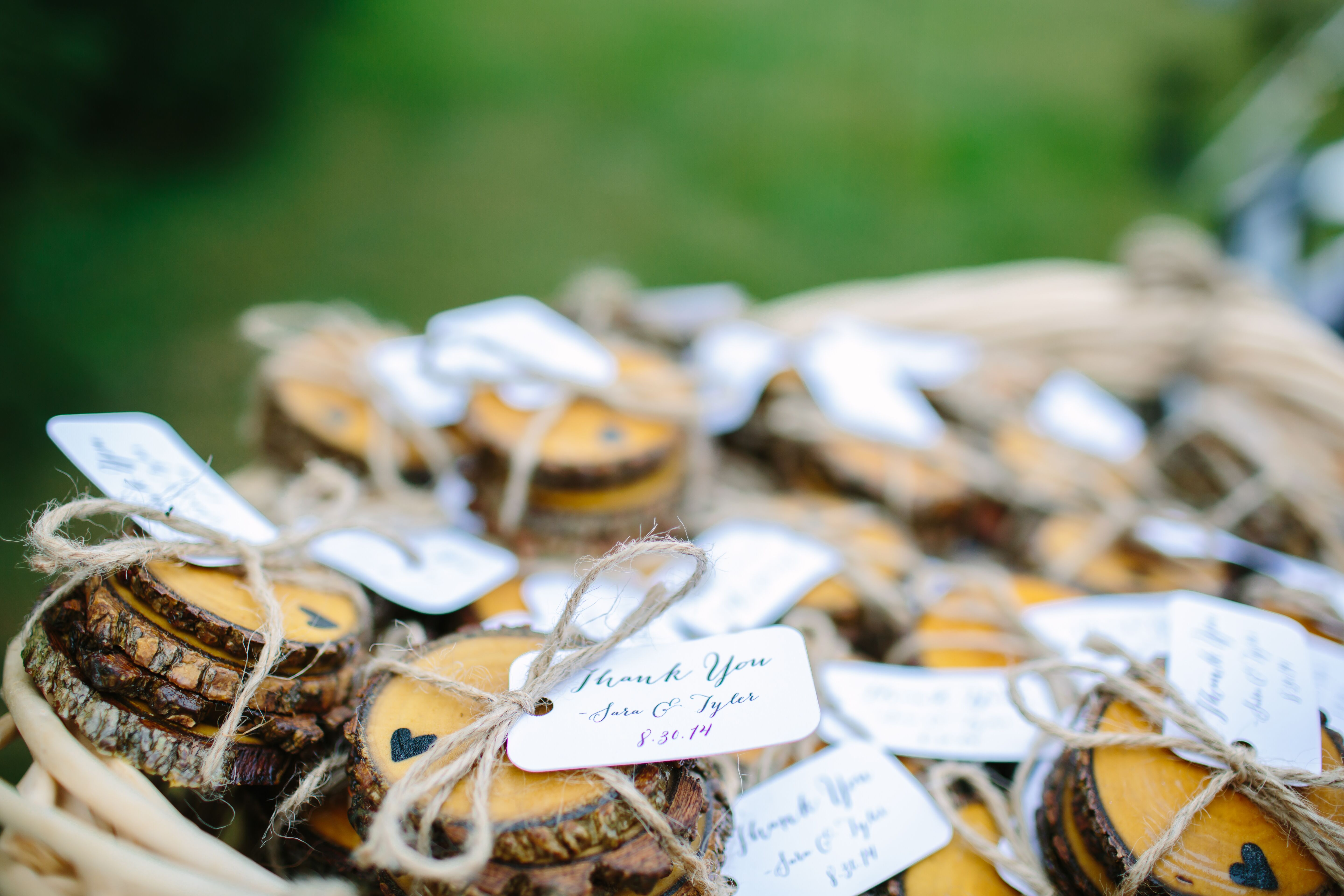 DIY Wood Coaster Favors