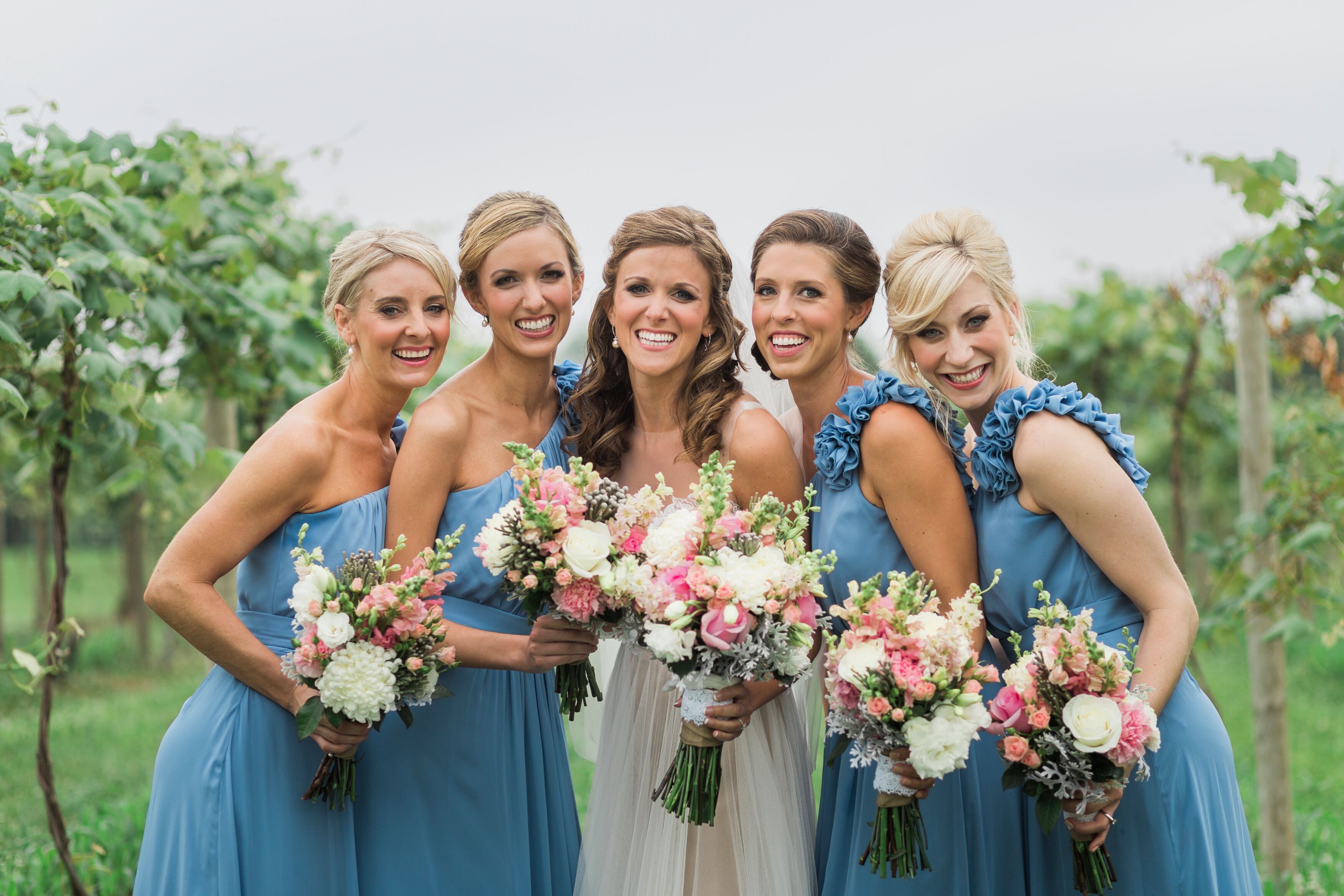 Dessy Group Blue Bridesmaid Dresses