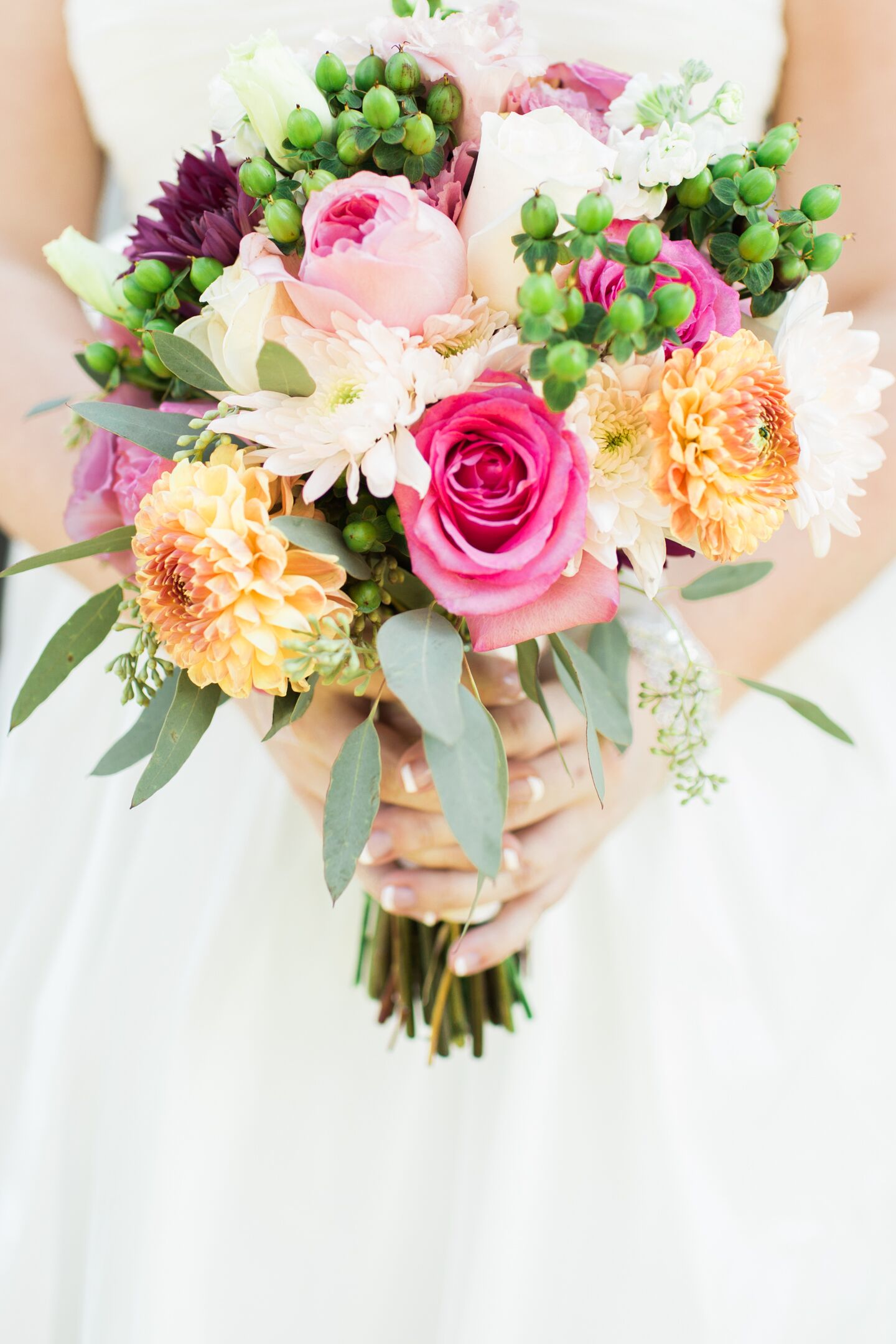 Bright, Colorful Bridal Bouquet in Minnesota