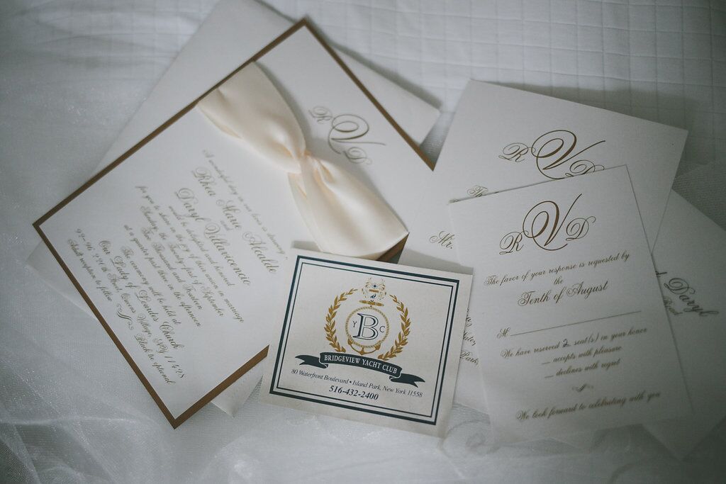 Classic Ivory-Colored Invitation Suite