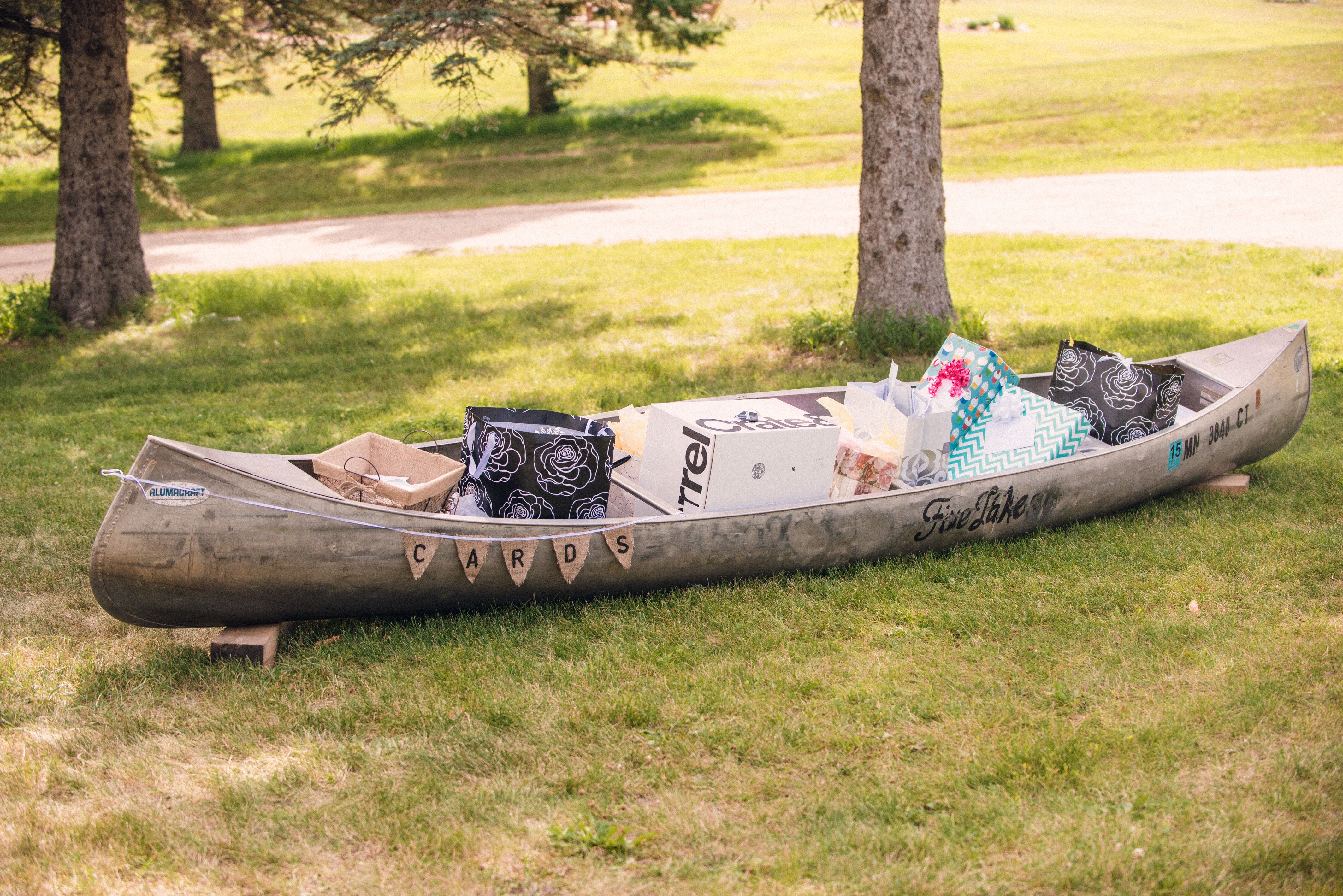 Rustic Wood Canoe