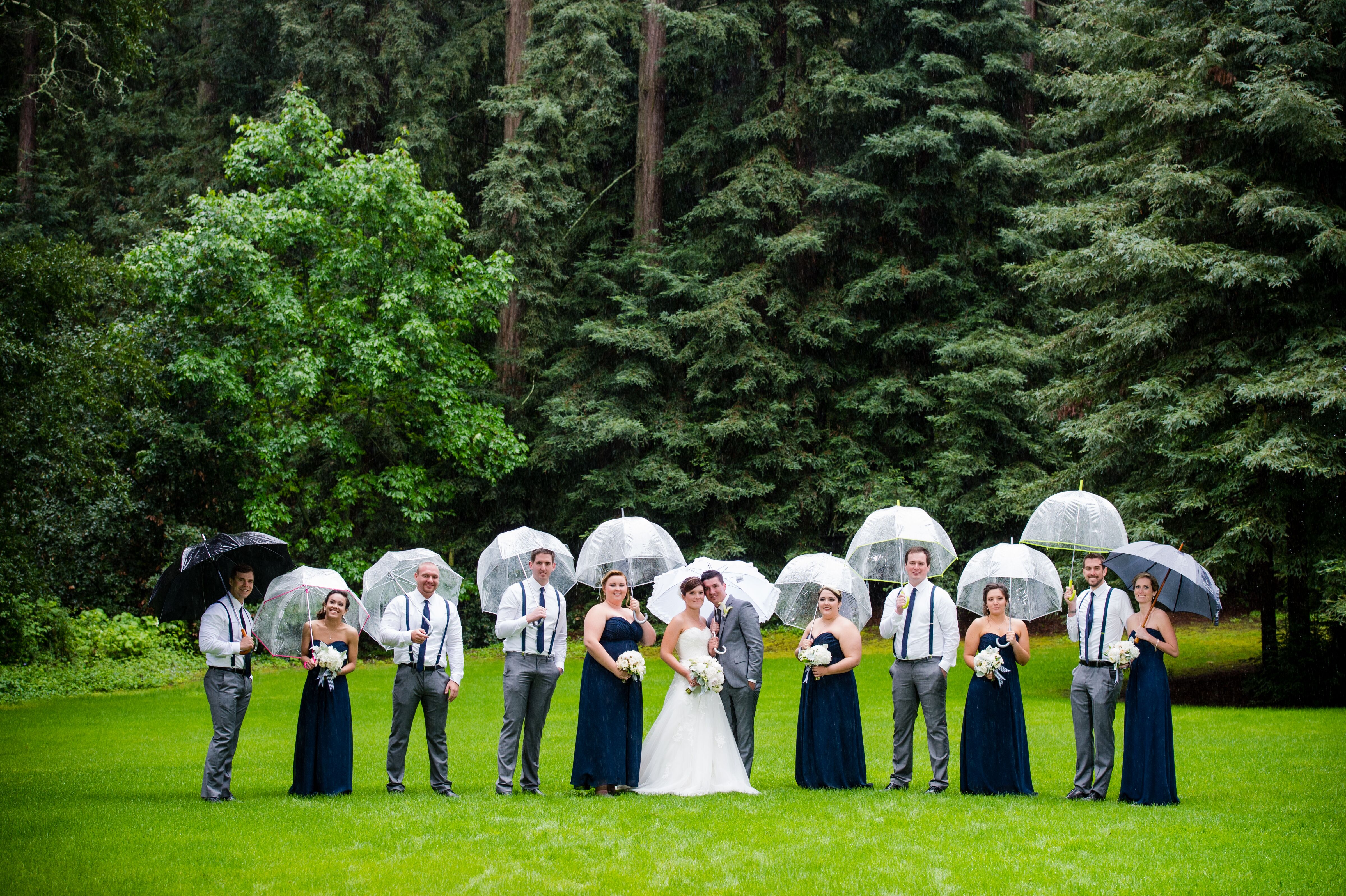 Navy And Gray Wedding Party