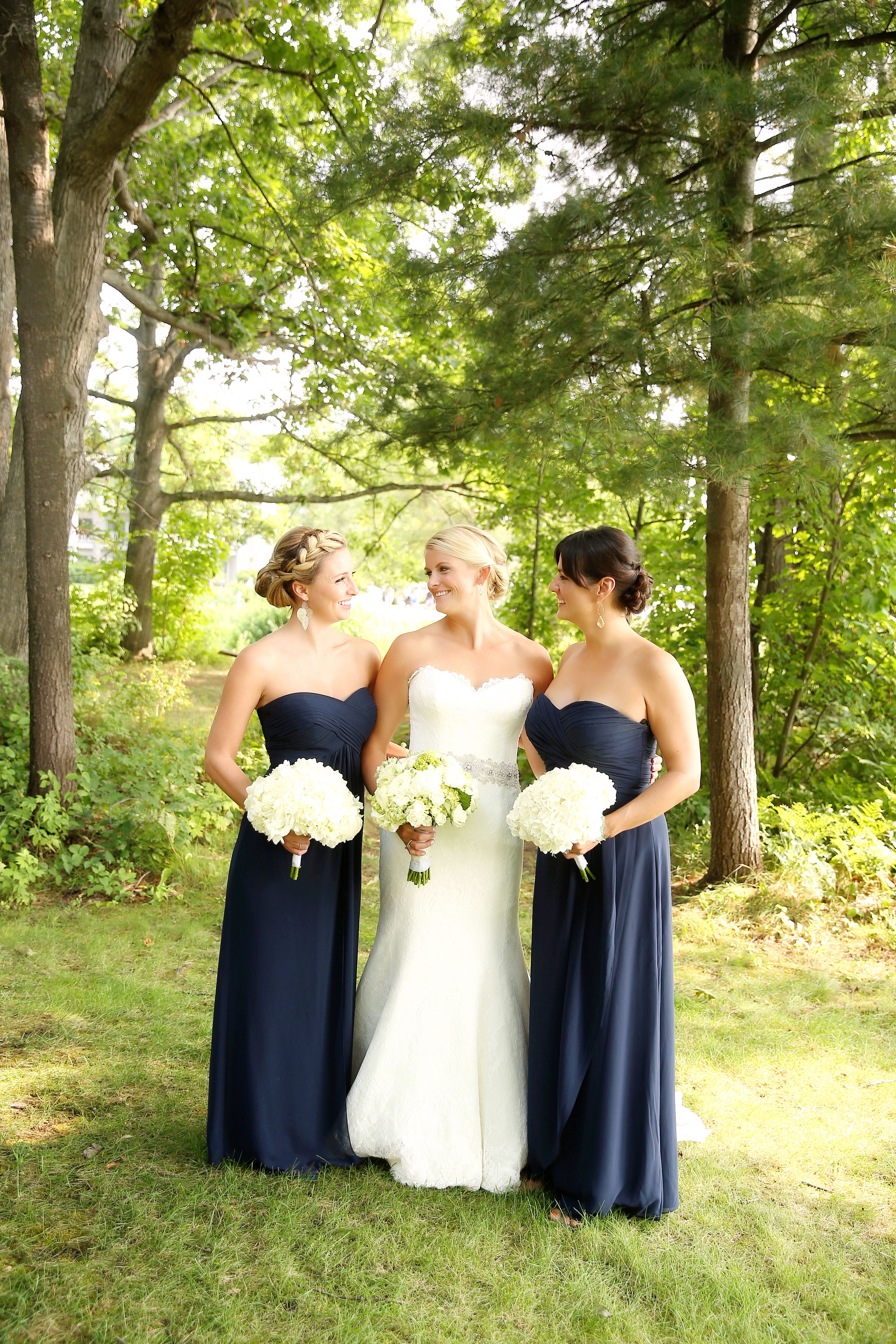 Bill levkoff navy bridesmaid hot sale dress