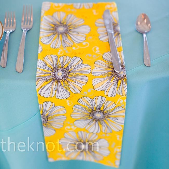 Yellow Floral Napkins