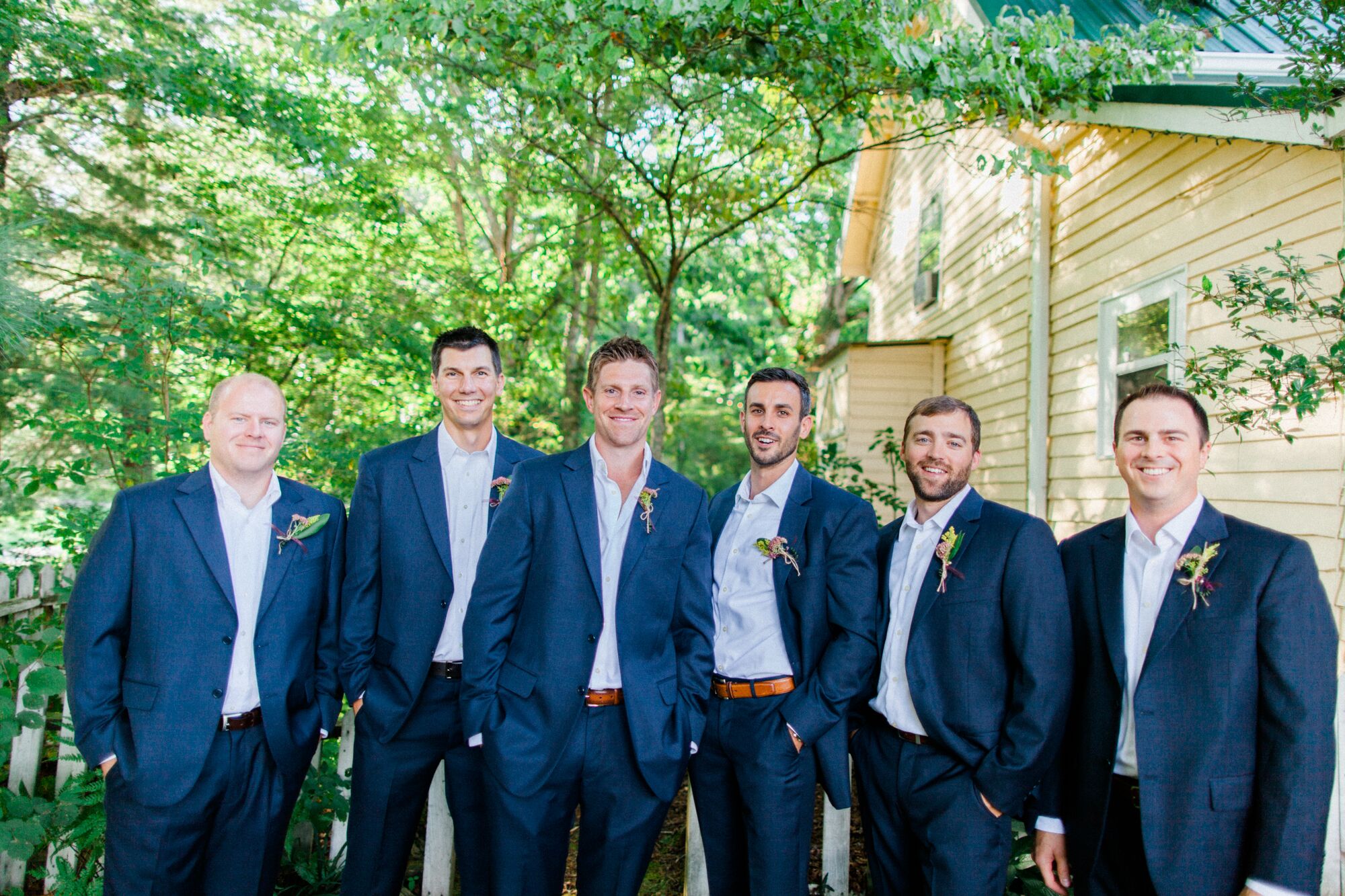 Casual Navy Groomsmen Attire