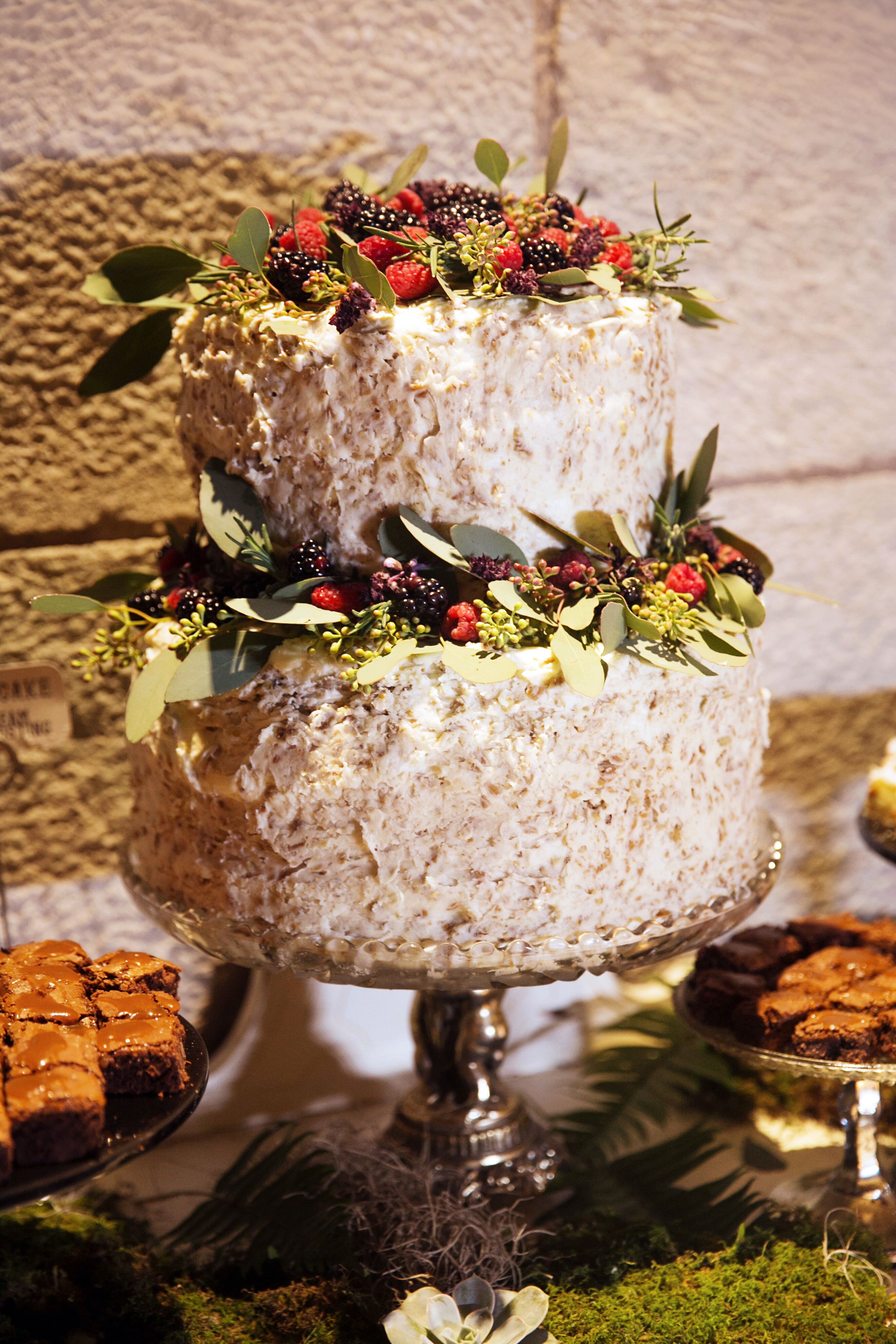 Rustic Carrot Cake Wedding Cake