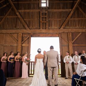 Strapless David's Bridal Bridesmaid Dresses in Mauve