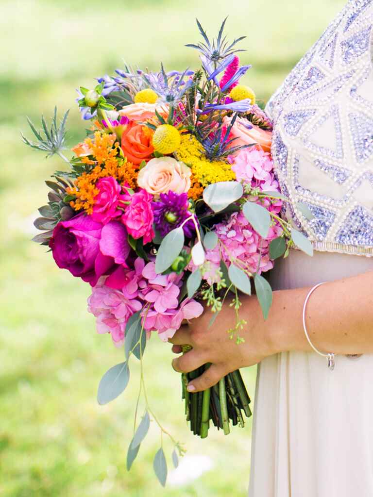 Bright Bridal Bouquets Are the Latest Wedding Flower Trend