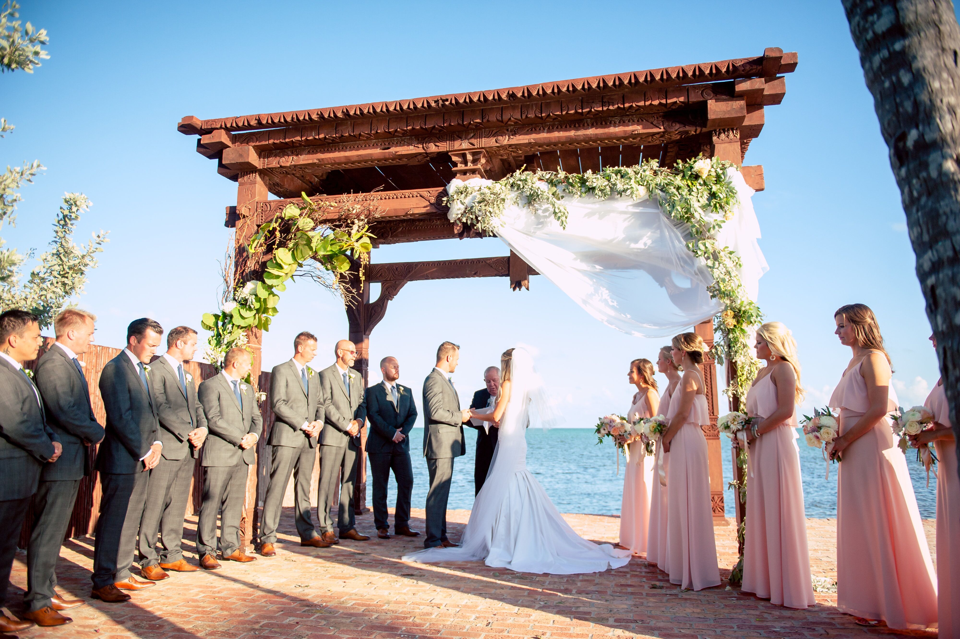 beach front wedding