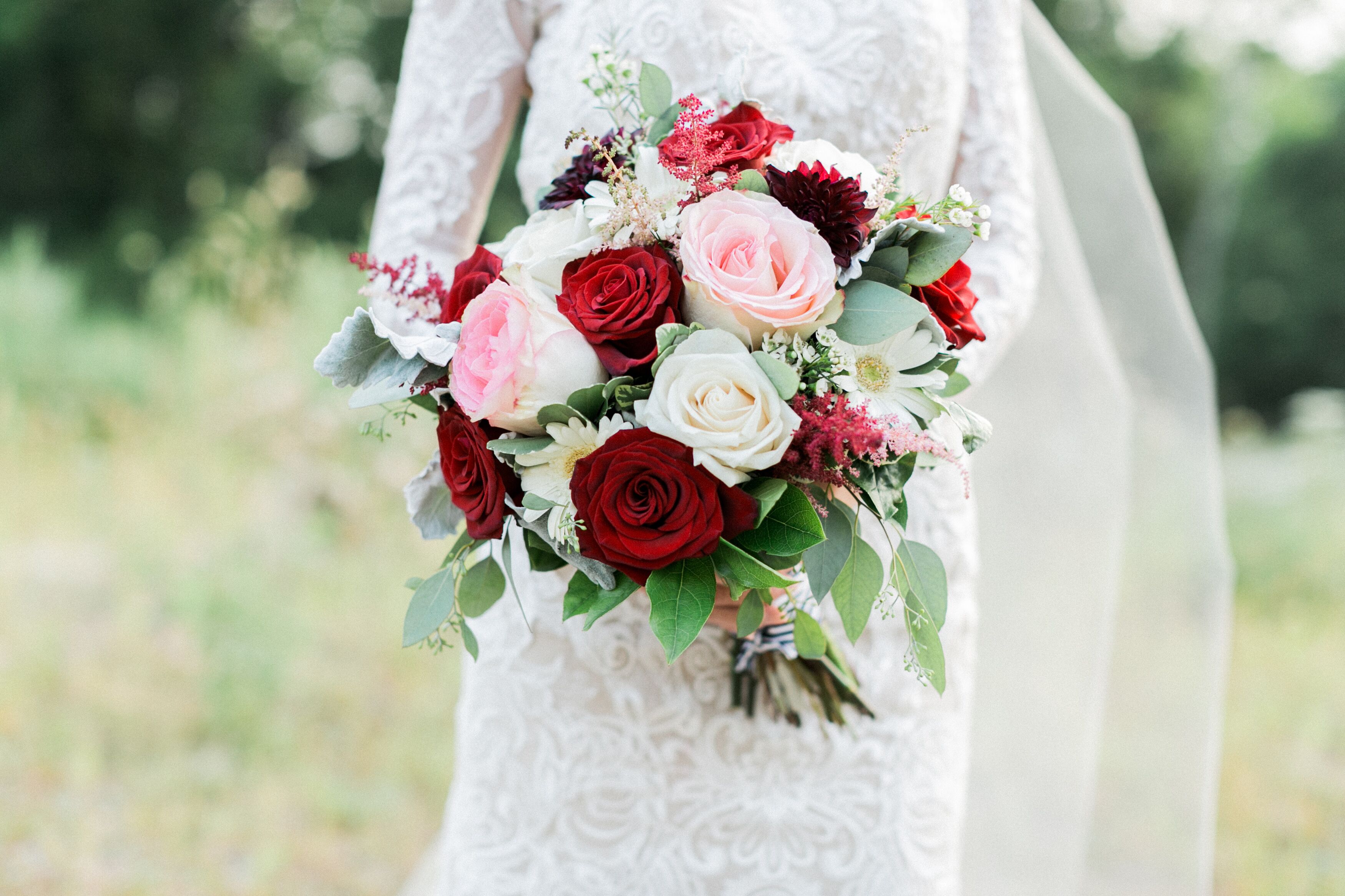 Classic Red and Pink Rose Bouquet