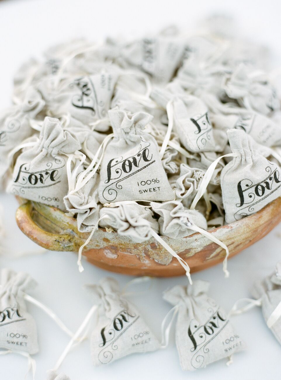 Reese's Peanut Butter Cups in Burlap Bag Favors