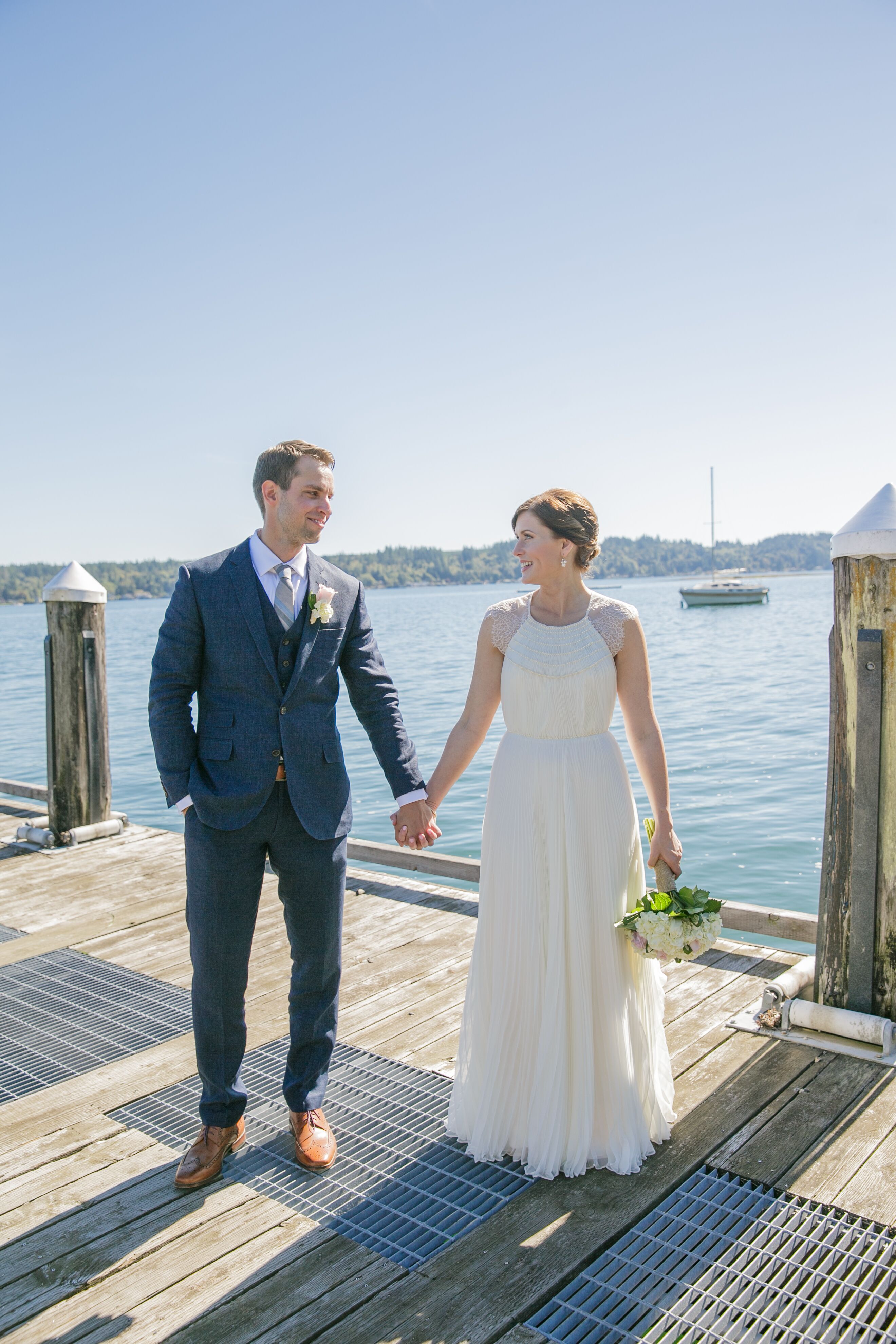 Navy Linen Suit