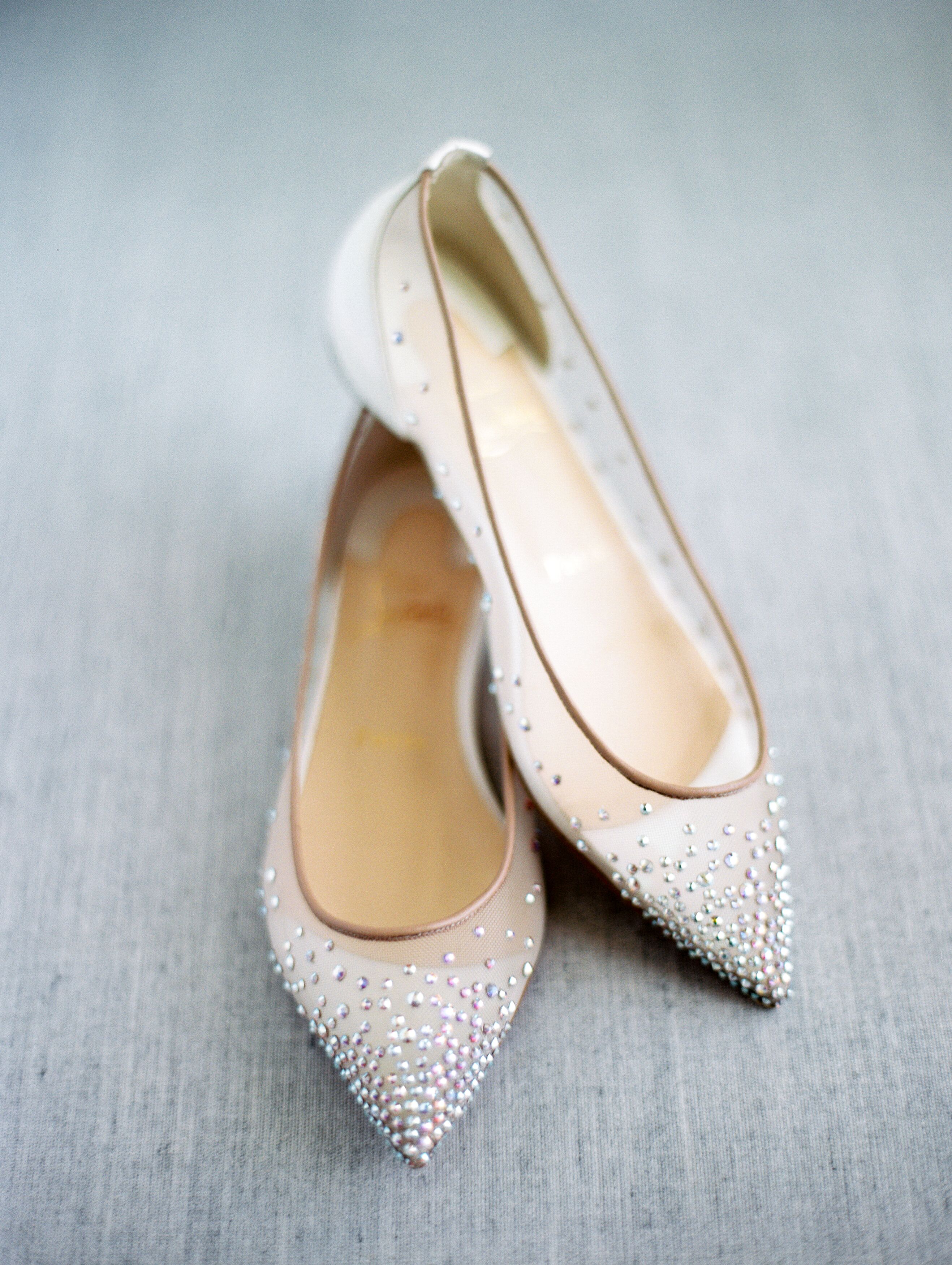 jimmy choo crystal flats