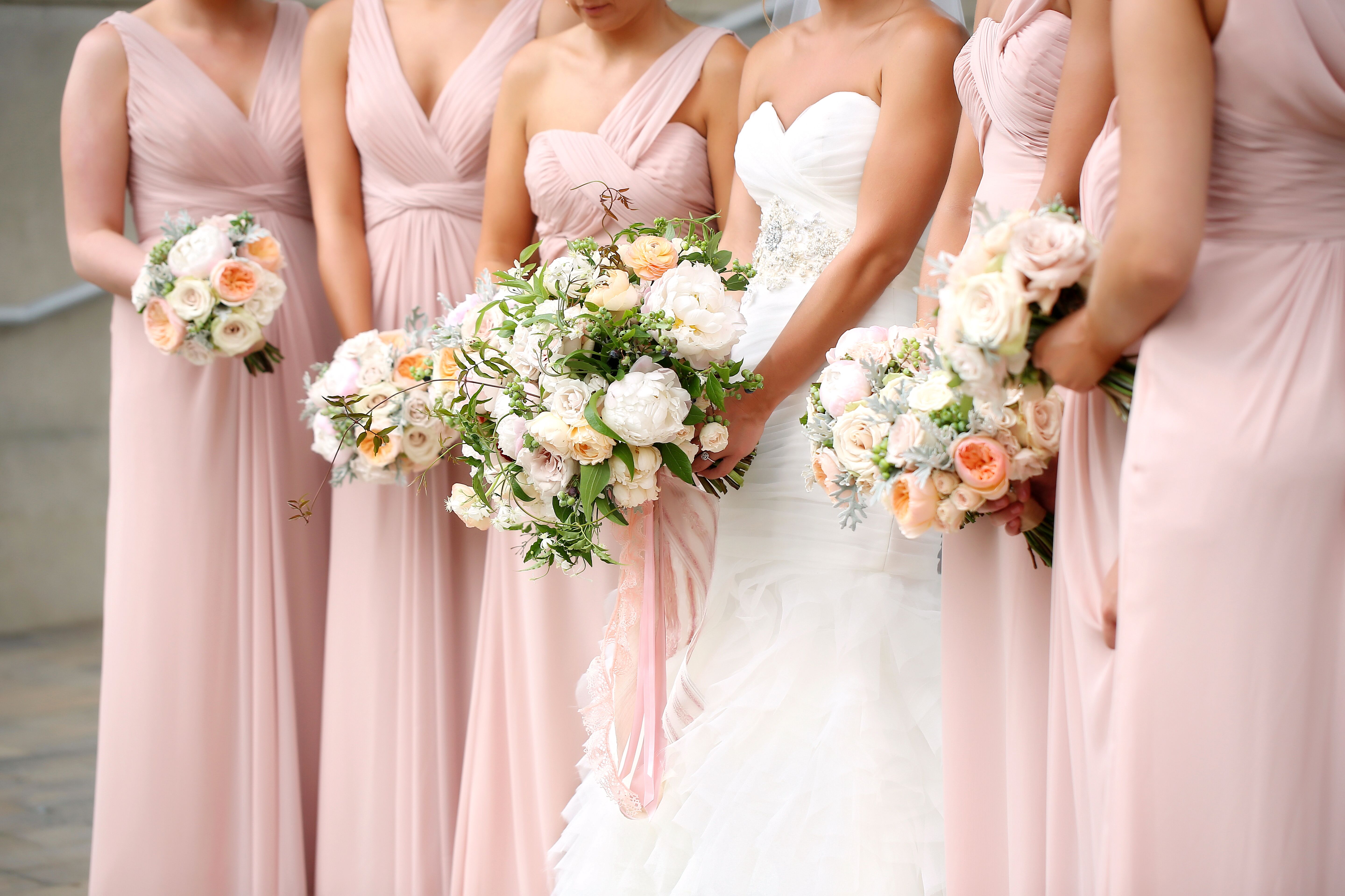 Blush Bridesmaid Dresses