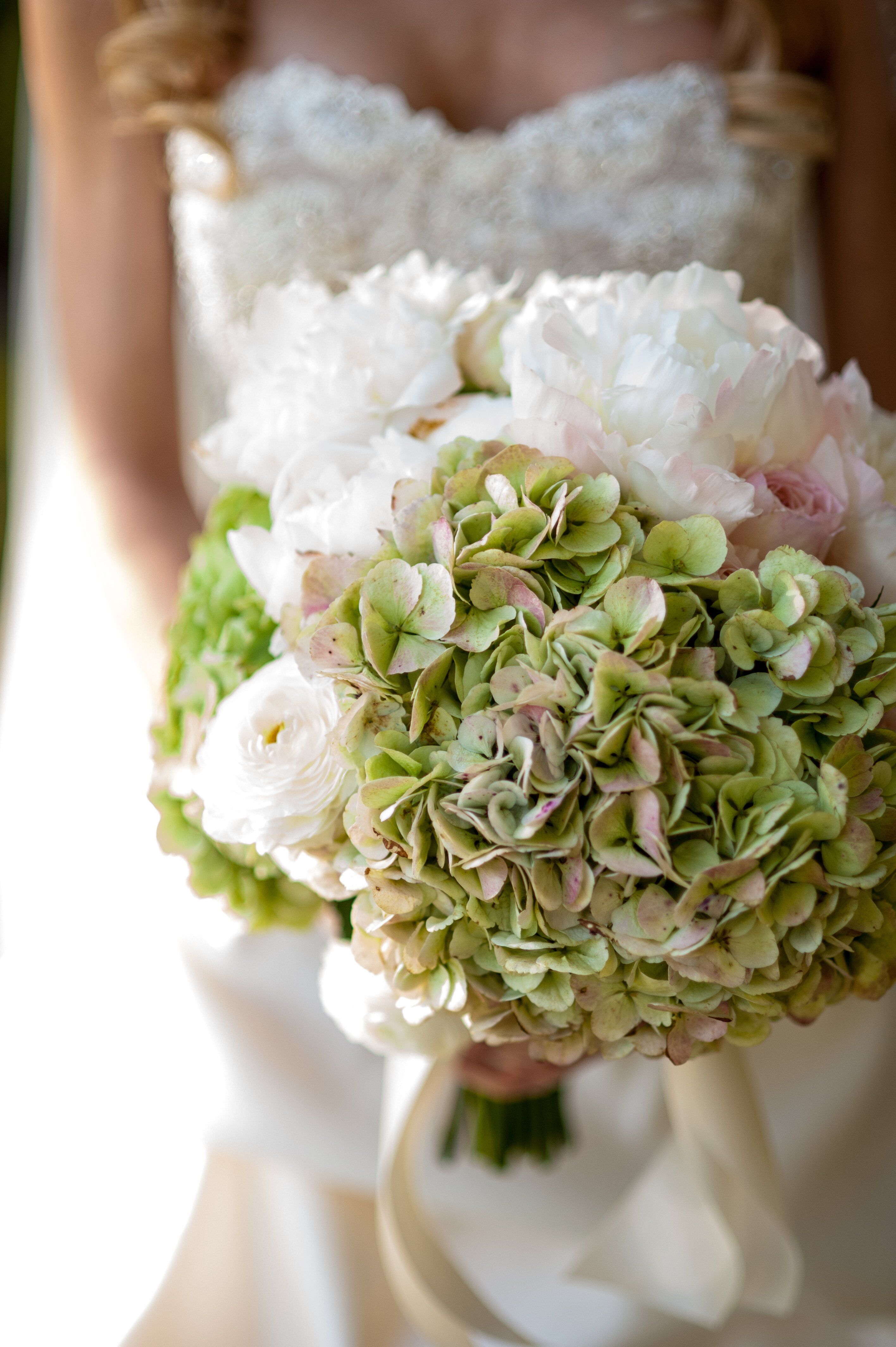 Hydrangea and Peony Bridal Bouquet