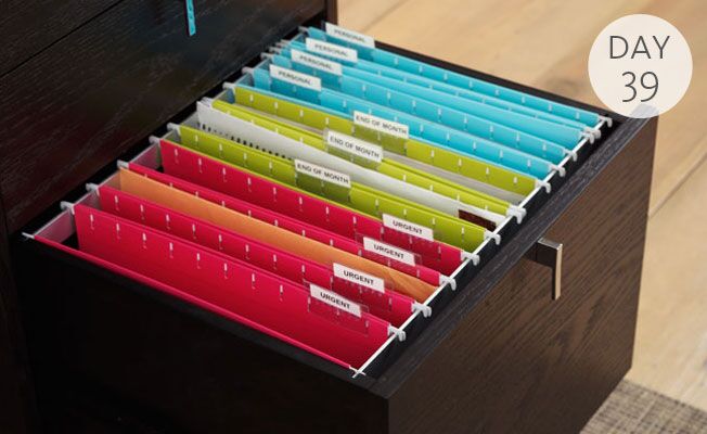 Organization Tip Of The Day Color Code Your Filing System