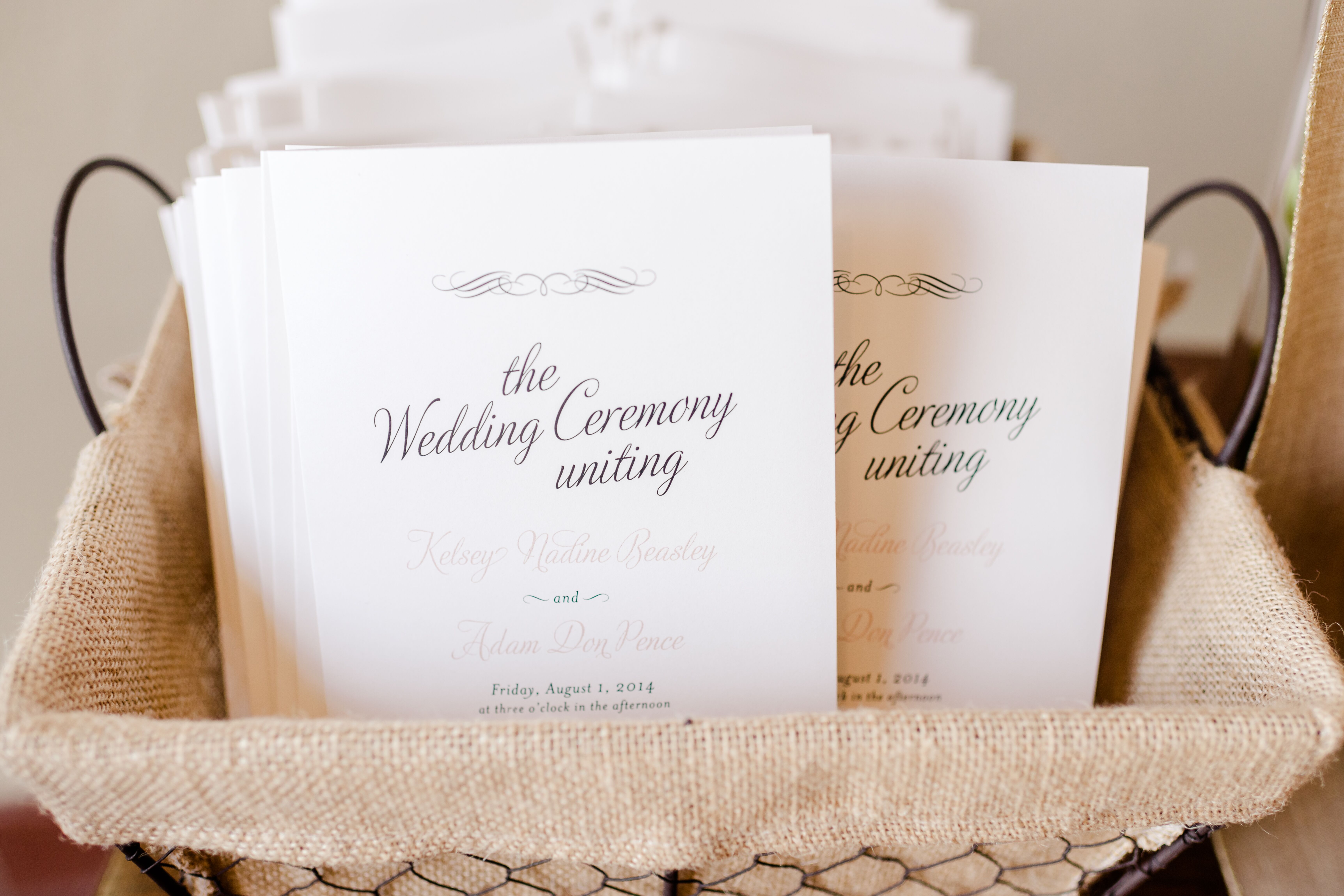 Traditional Wedding Ceremony Programs