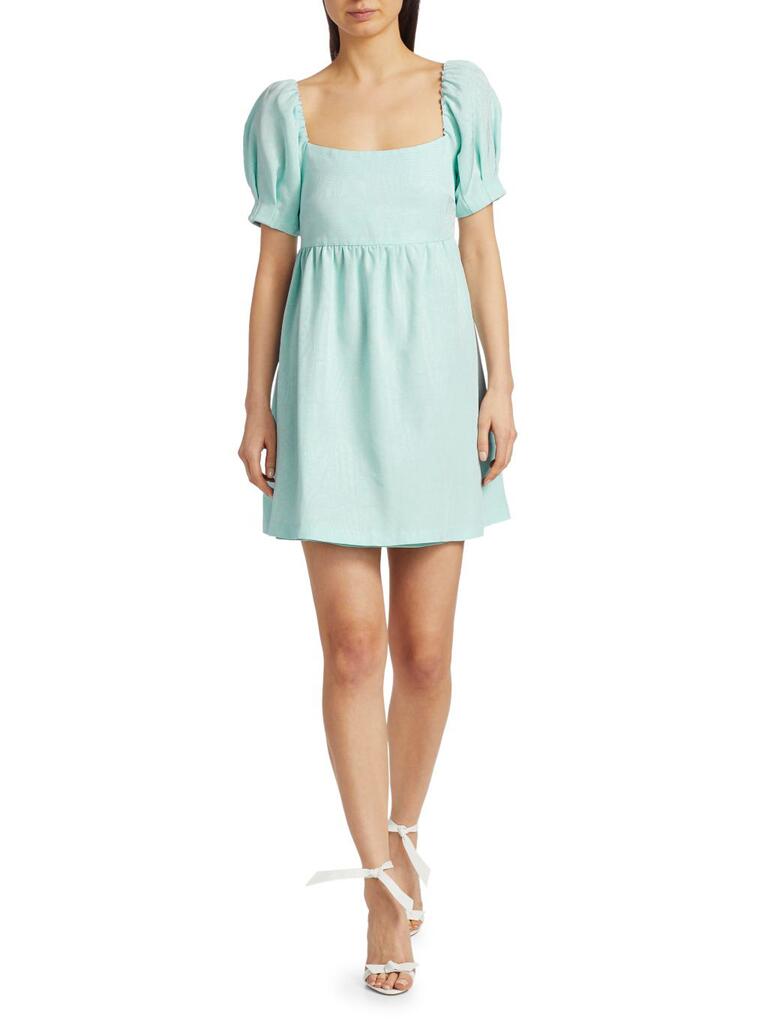 Alice +Olivia Bauery puff sleeve dress