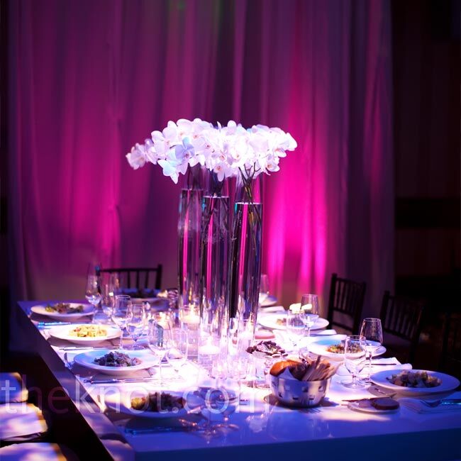 Tall White Centerpieces