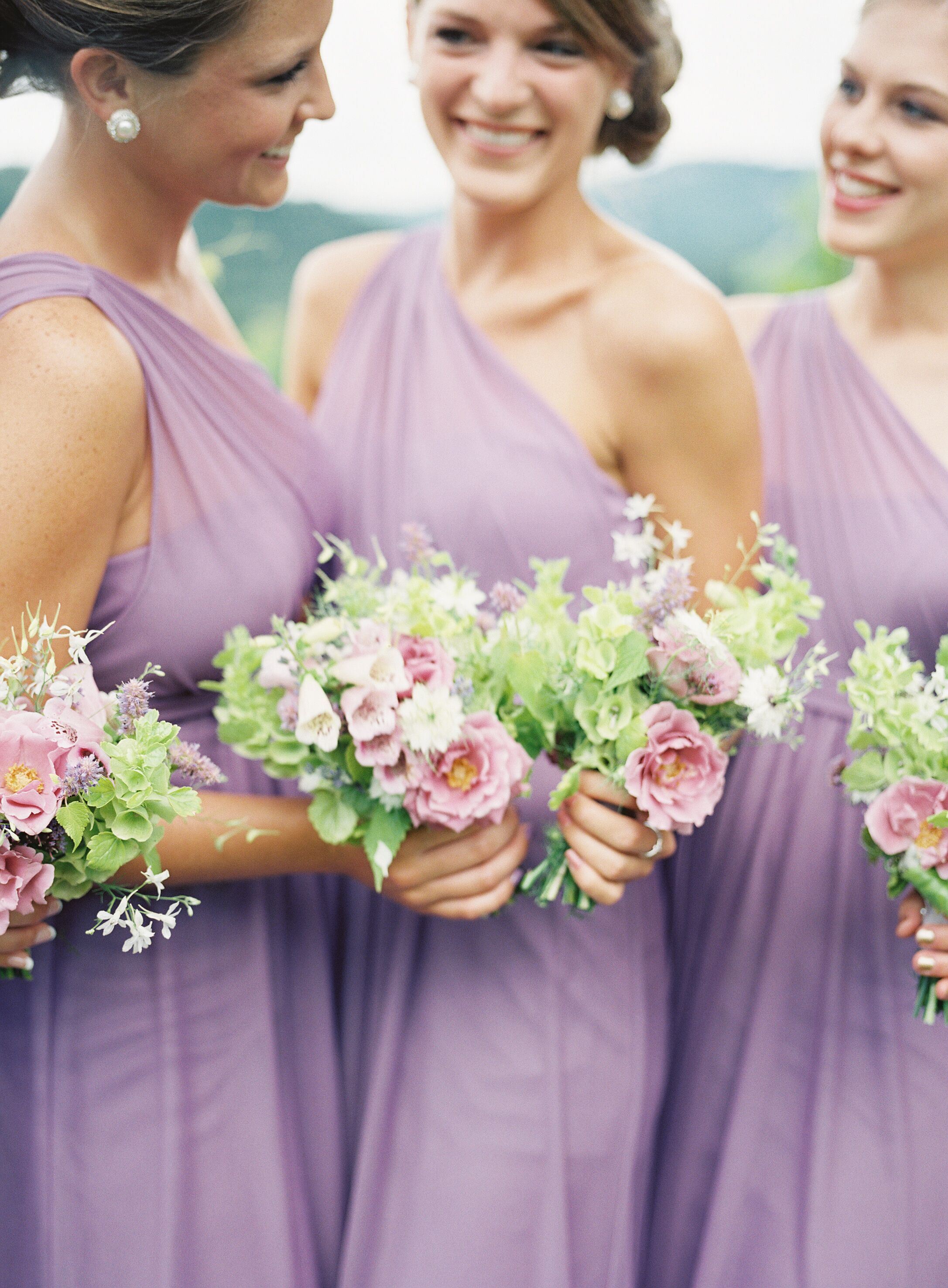 Wisteria colored 2025 bridesmaid dresses