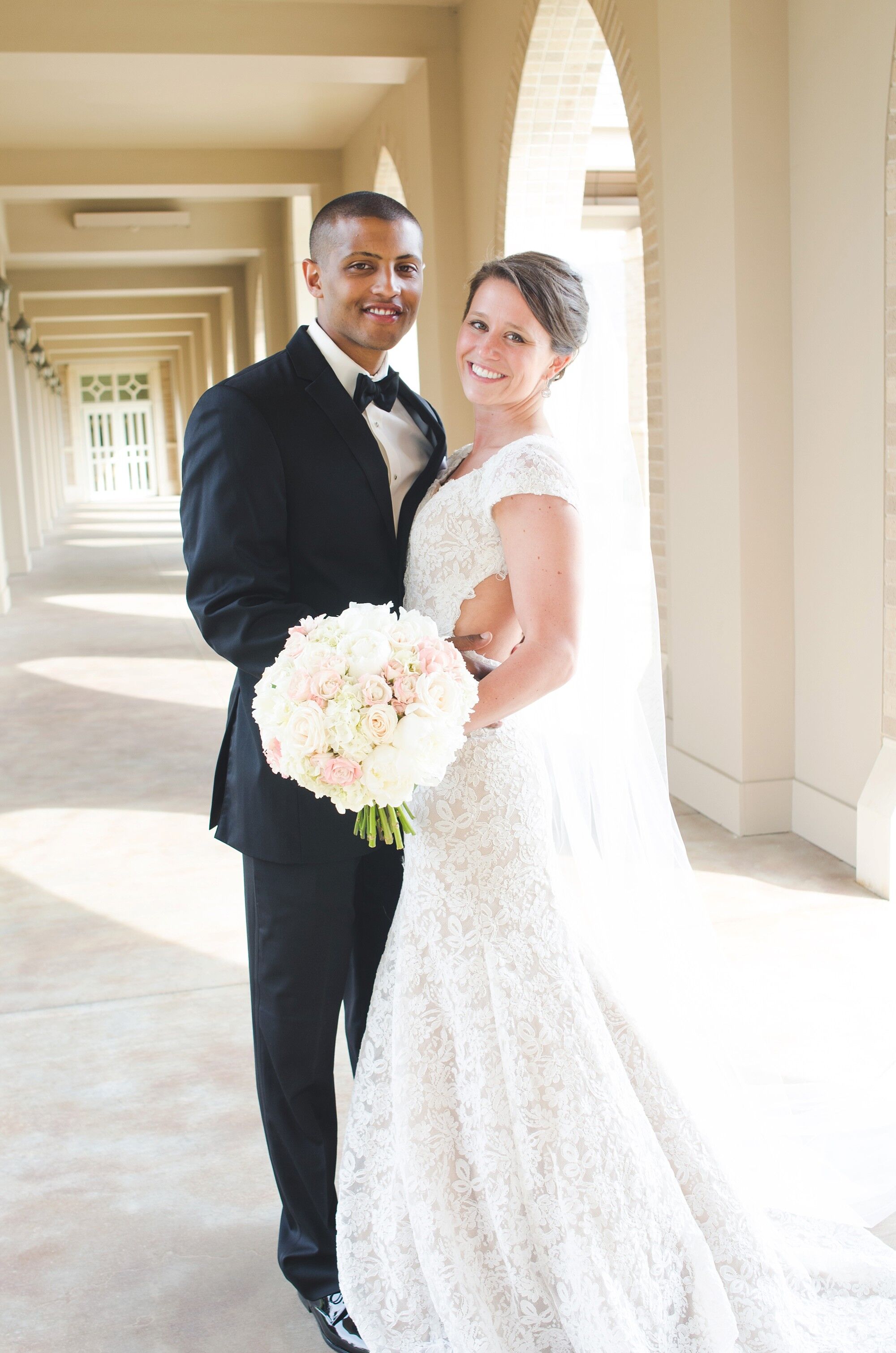 Bride and Groom at Tulsa, Oklahoma Wedding