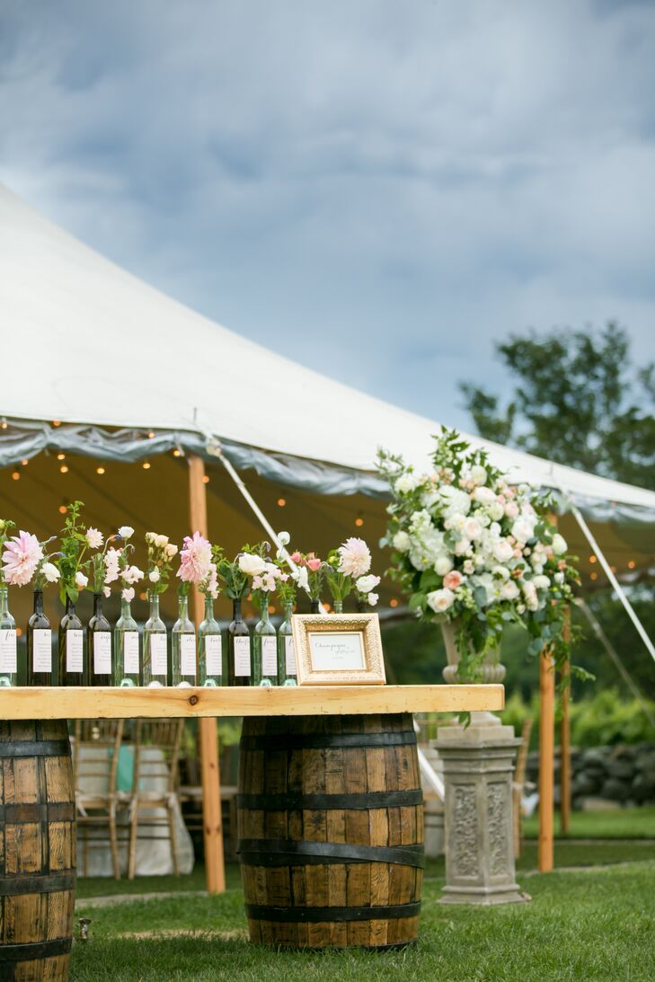 A Romantic Vineyard Wedding  at Jonathan Edwards Winery in 